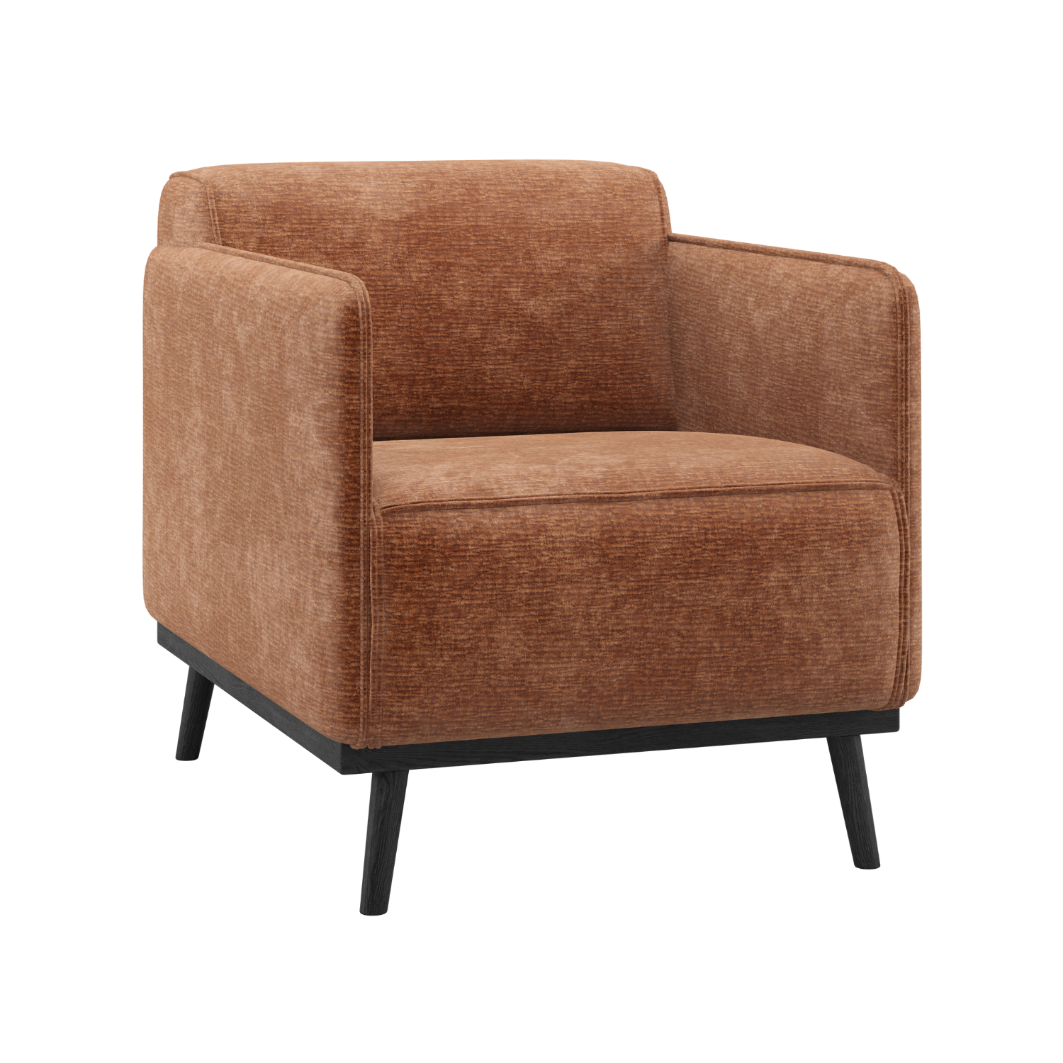 Sessel STATEMENT ziegelrot Chenille