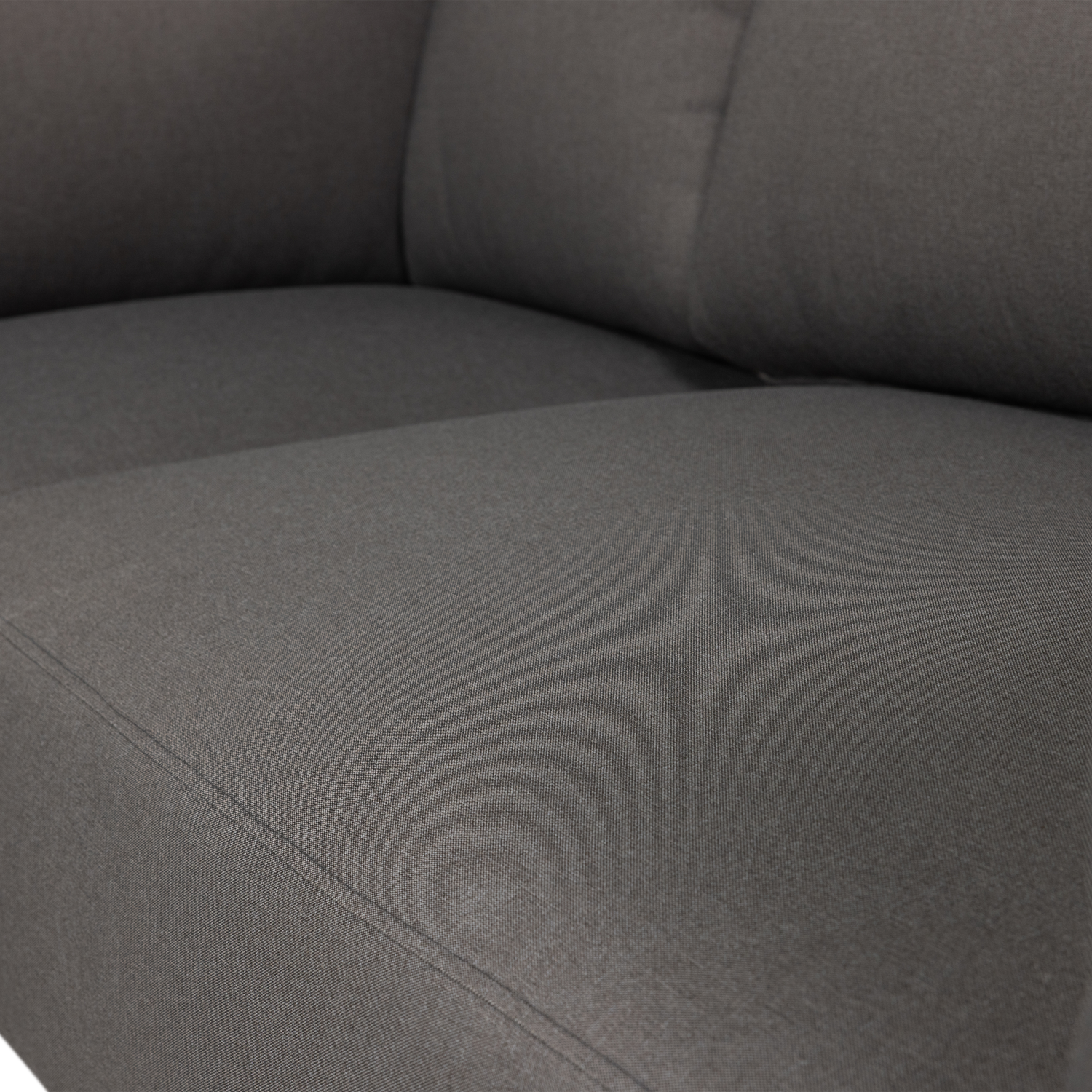 Symmetrische Gartenliege SORA grau mit braunem Rahmen