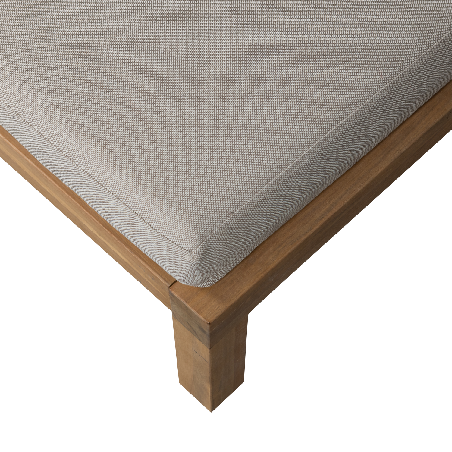 Außenfotel RELAX beige mit Akazienbasis