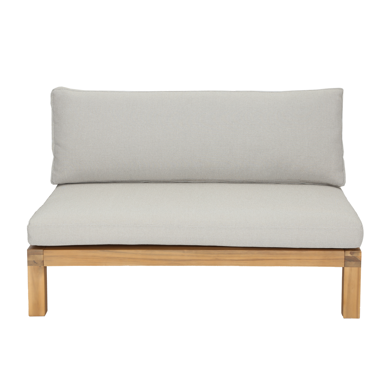 Außenfotel RELAX beige mit Akazienbasis