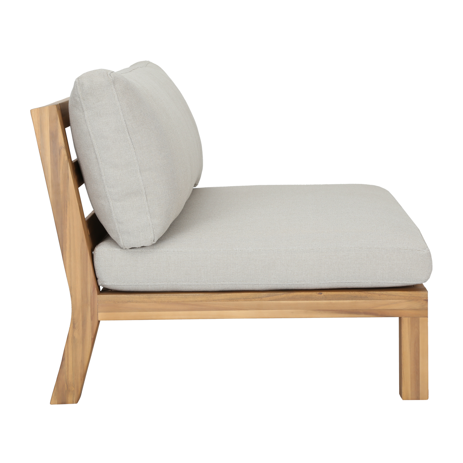Außenfotel RELAX beige mit Akazienbasis
