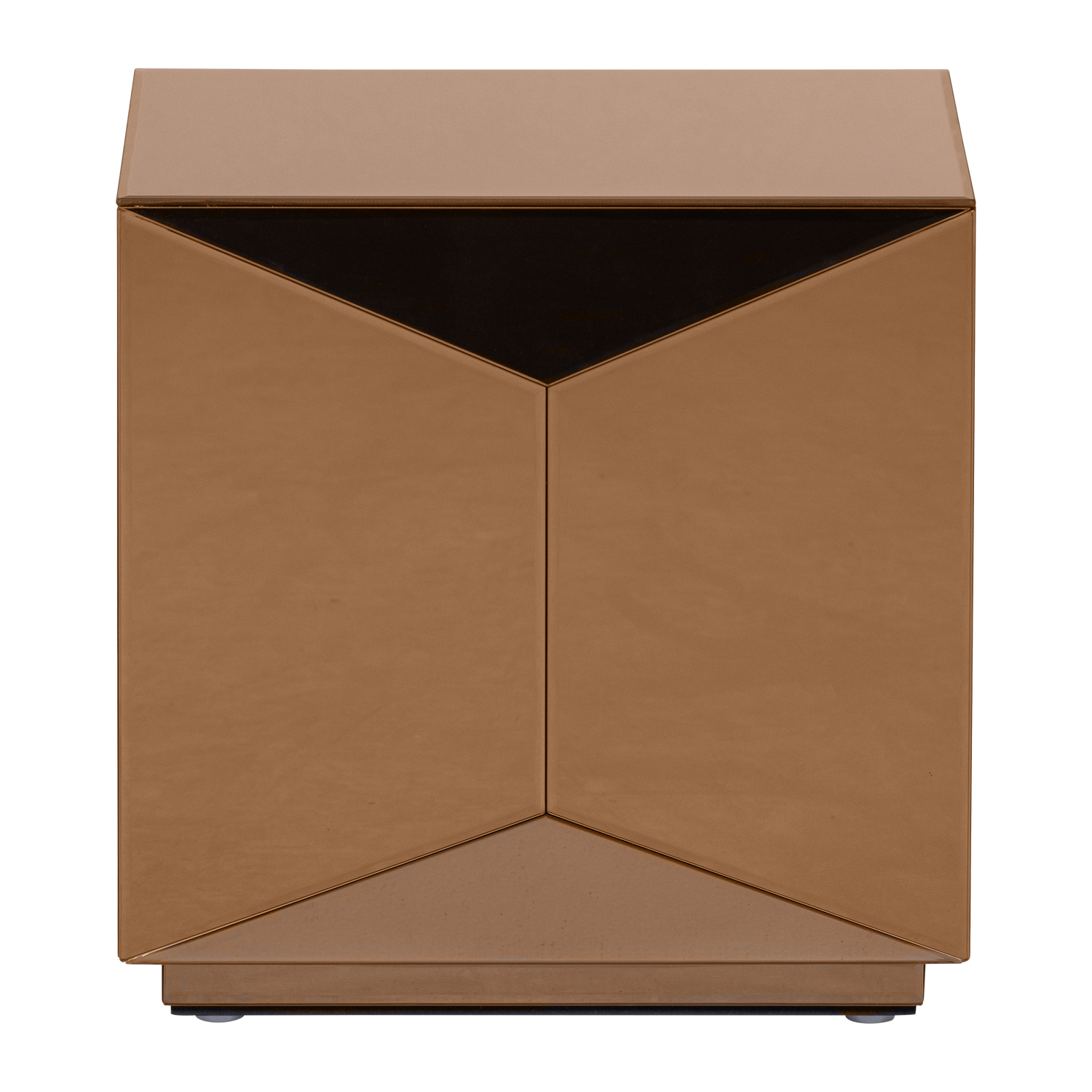 Stolik kawowy GLINTZ brązowy