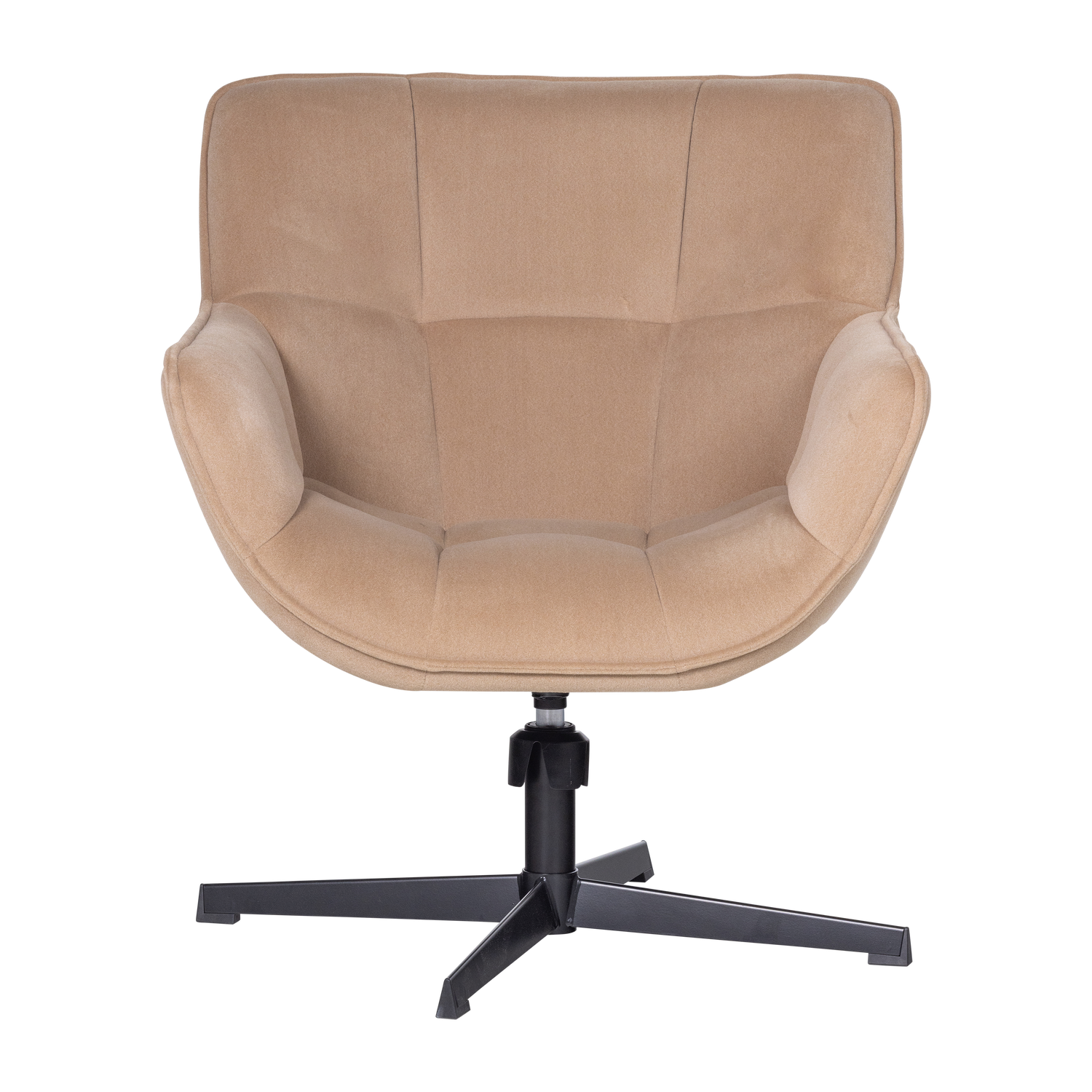 Velvet Swivel Armchair WIBO Beige