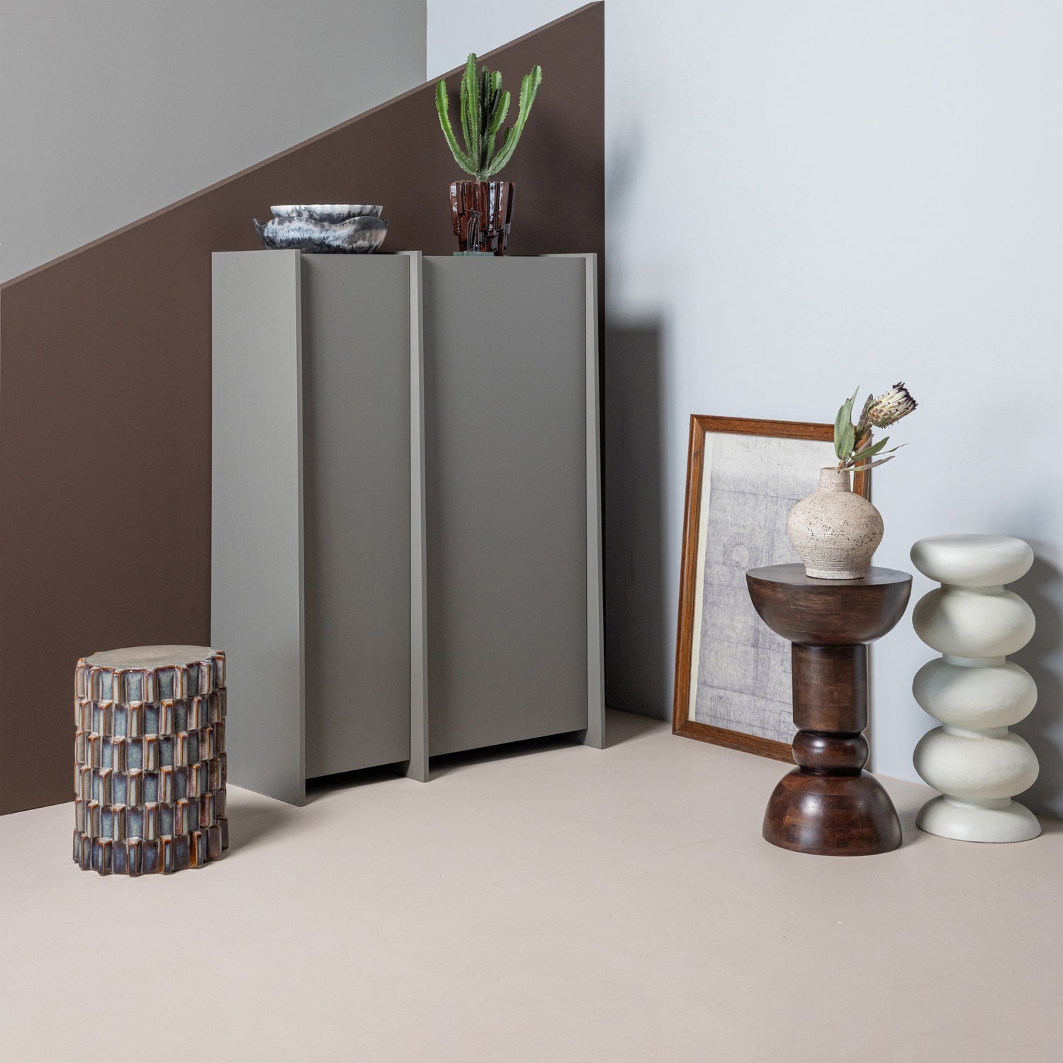 Stolik boczny AXU niebieski