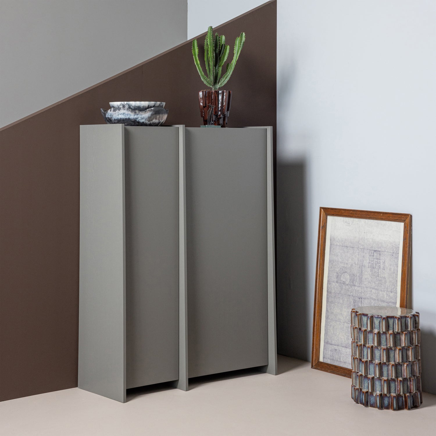 Stolik boczny AXU niebieski