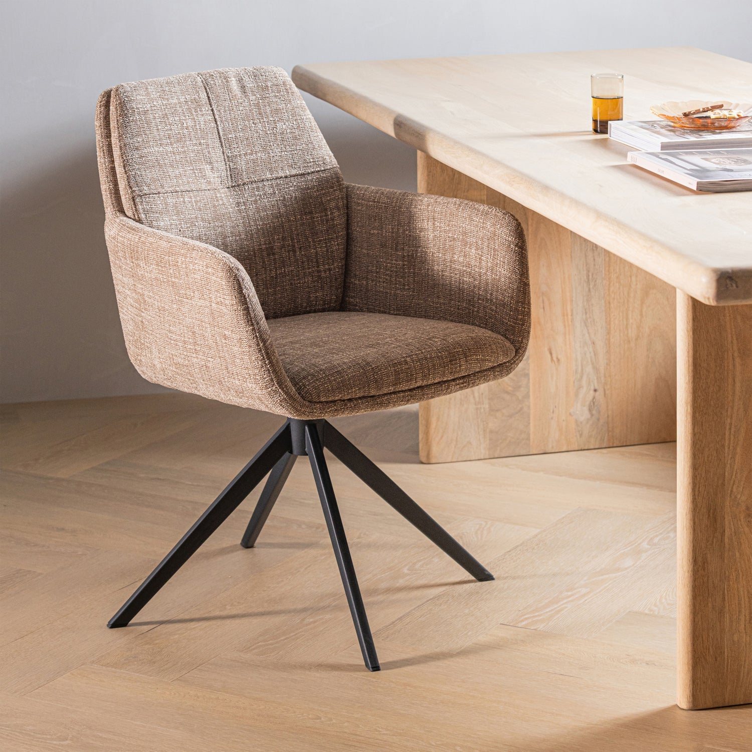 GRANT Swivel Chair Sand Mélange