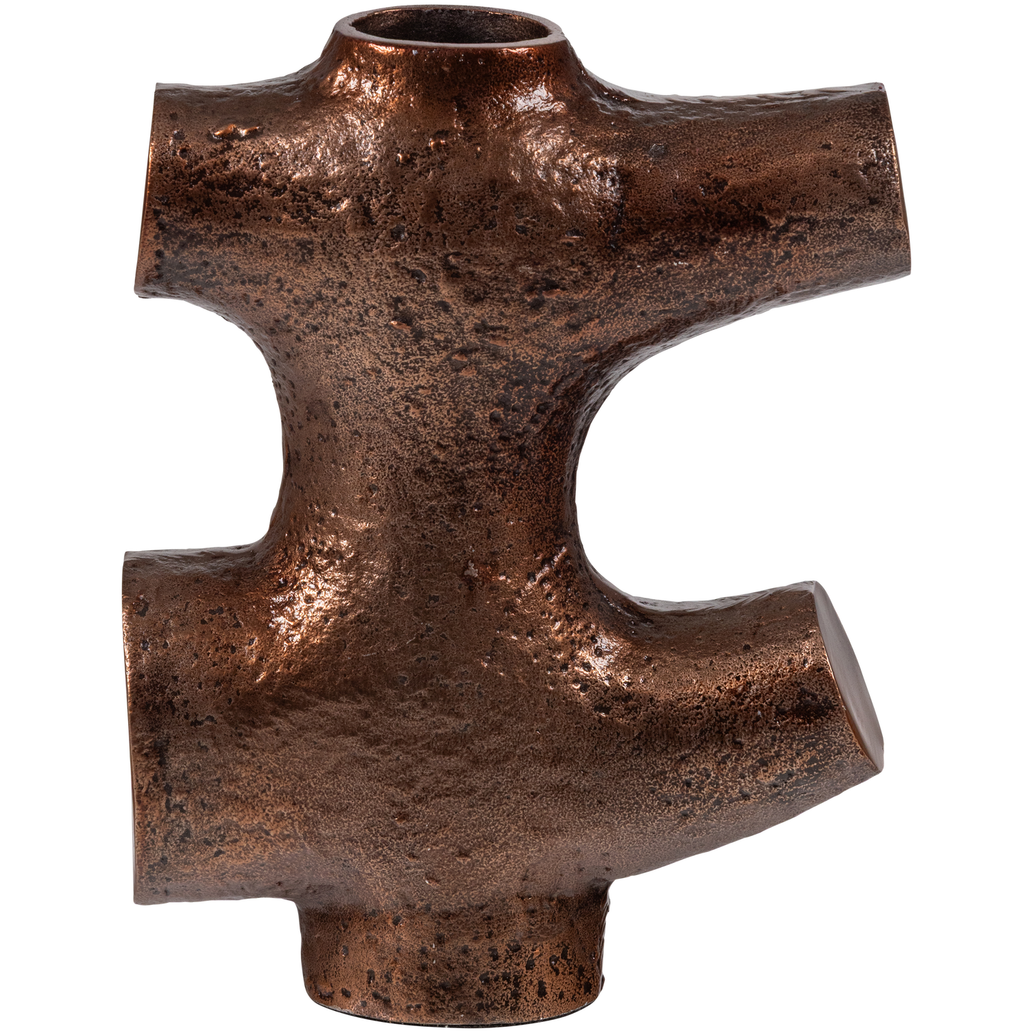 Vase ORIN braunes Aluminium