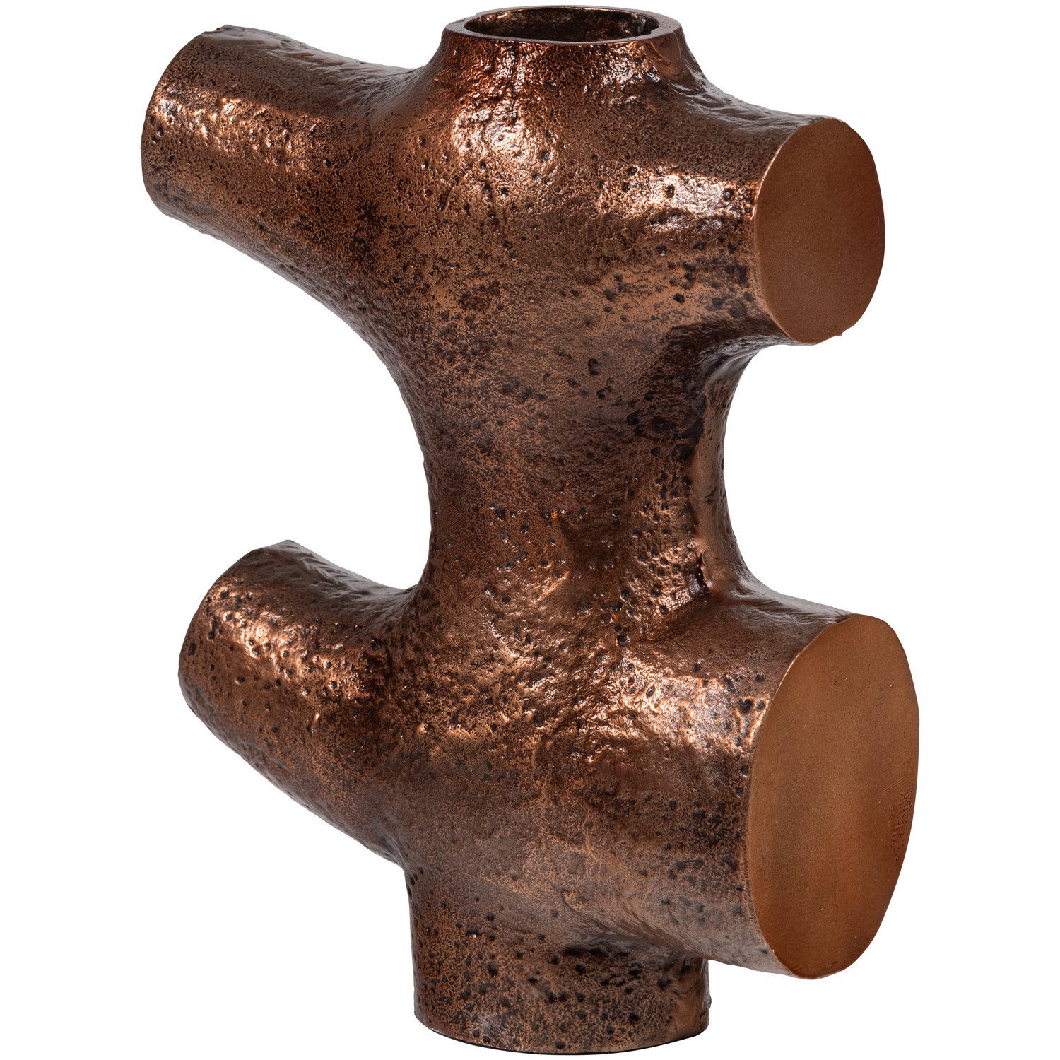 Vase ORIN braunes Aluminium