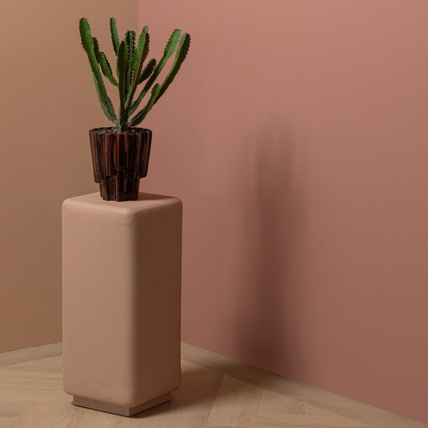 Doniczka DRAVA brązowy