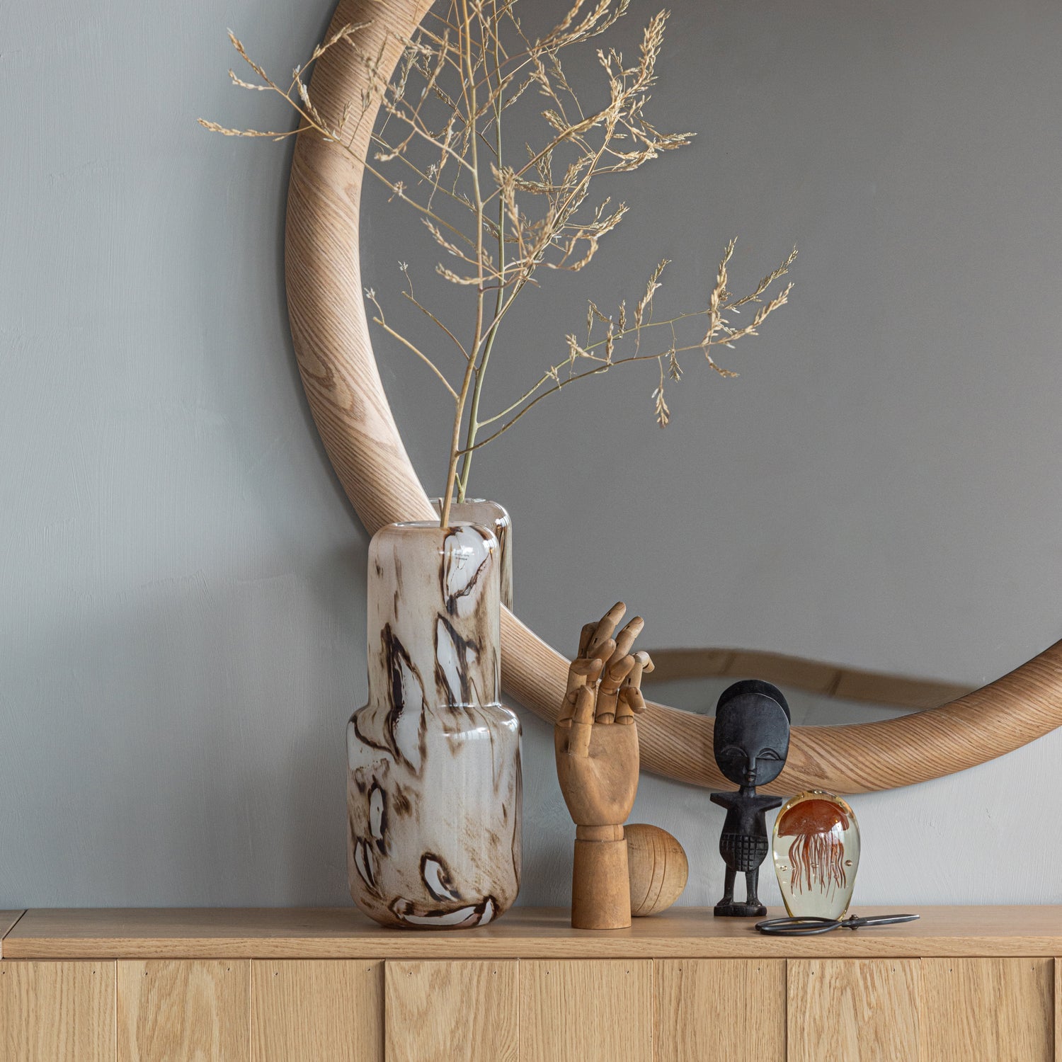 GLIVON Oak Mirror
