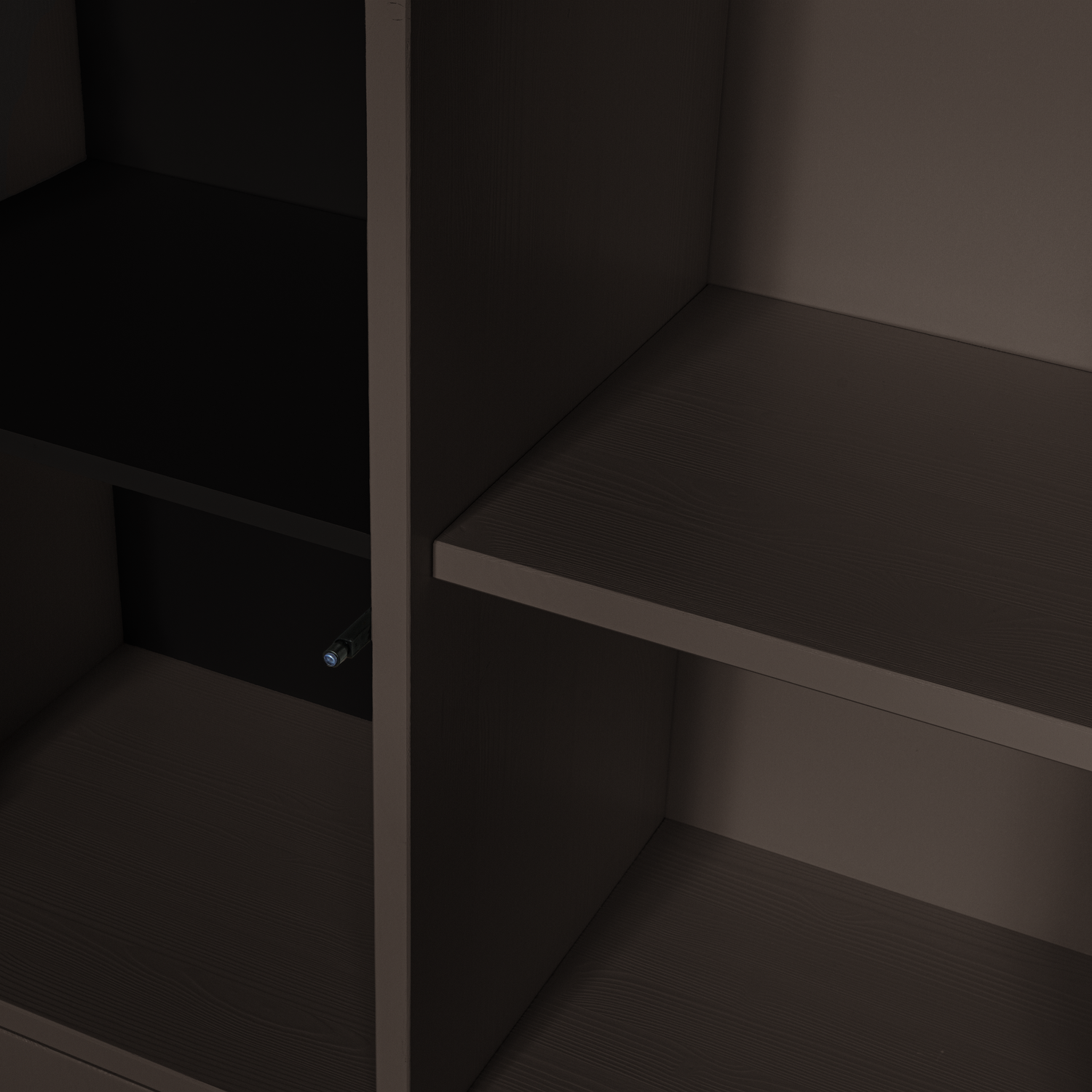 Regał z szafkami MEREL brązowy