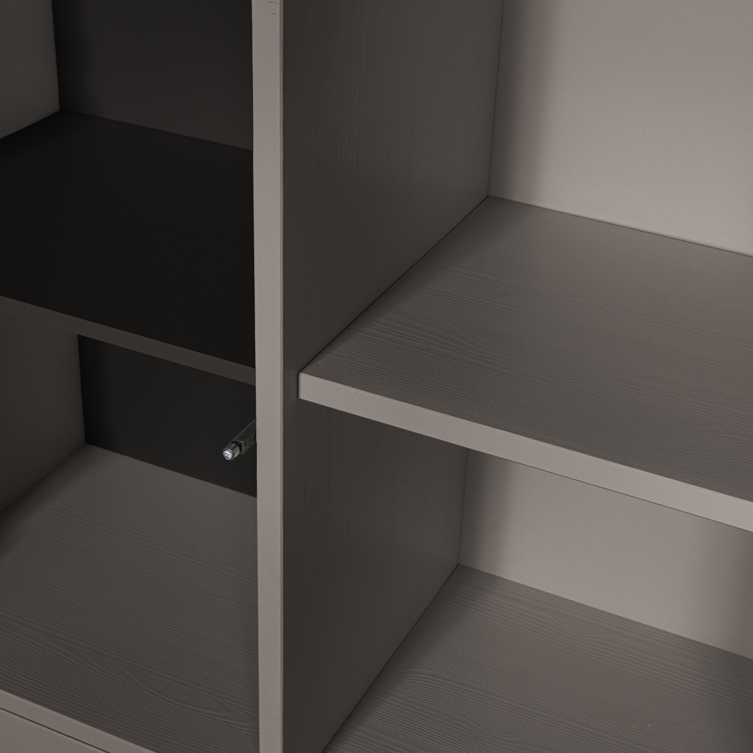 Regal mit Schränken MEREL warmes Grau