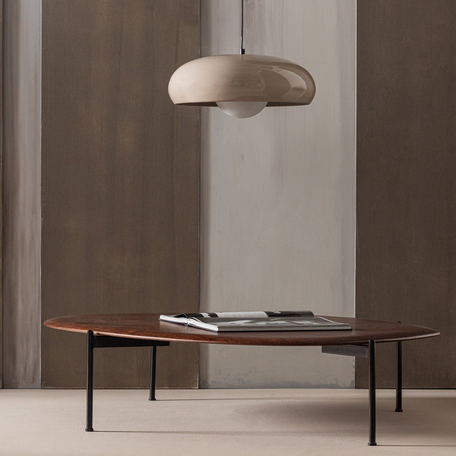 Stolik kawowy KOTA brązowy fornir