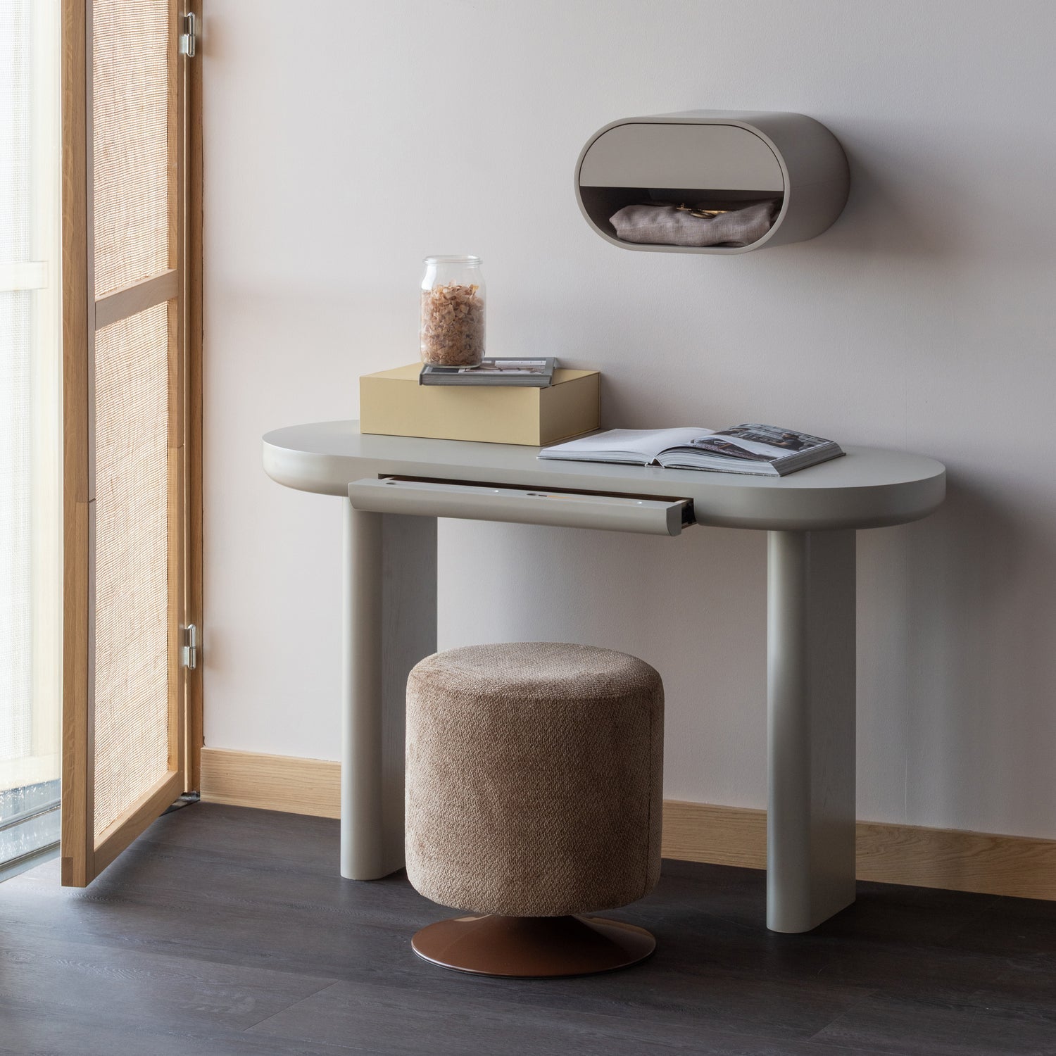 Wand-Nachtkommode MOMO beige