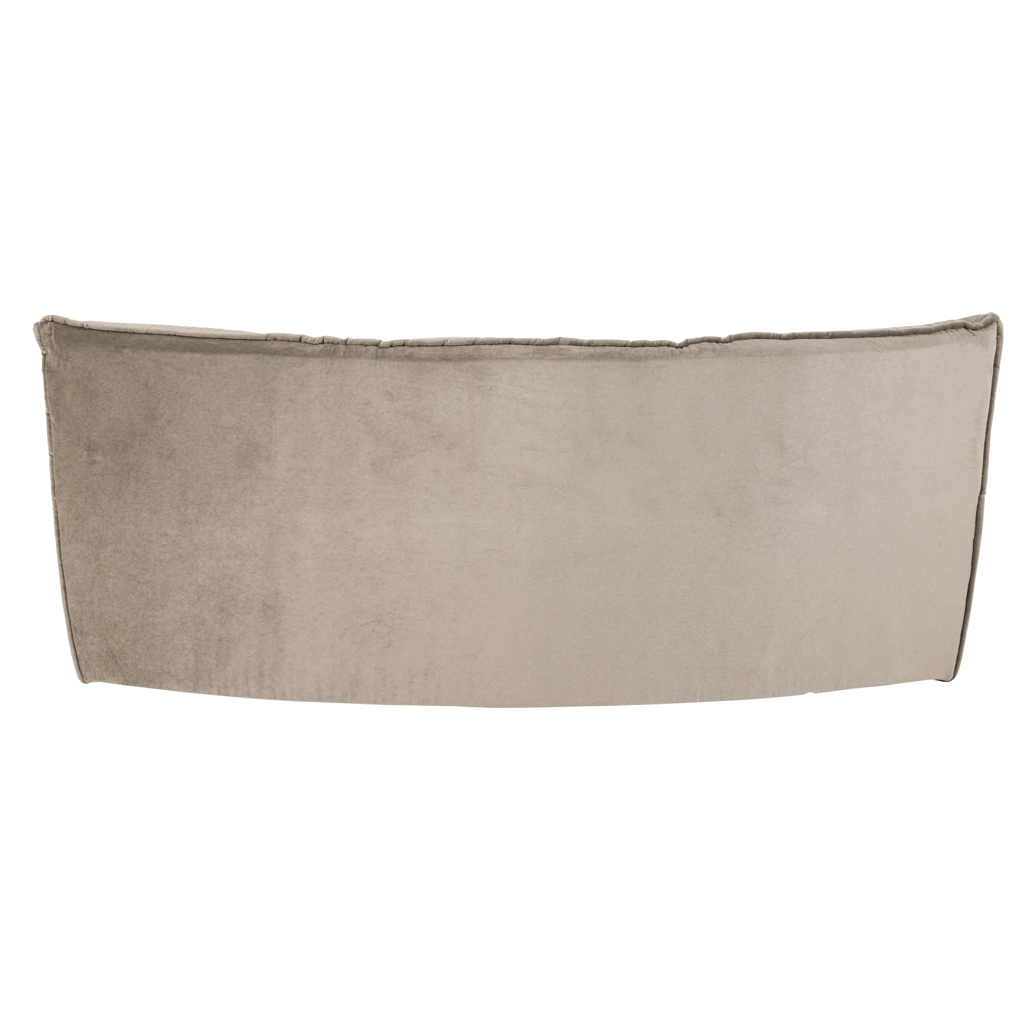 Sofa aus Samt CLUSTER - modulares Eckelement beige