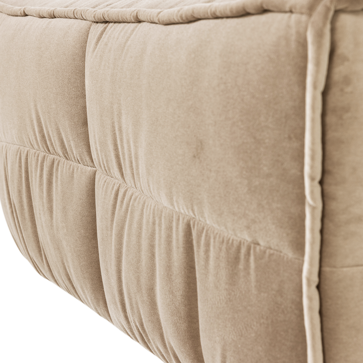 Samtpouf CLUSTER sandfarben