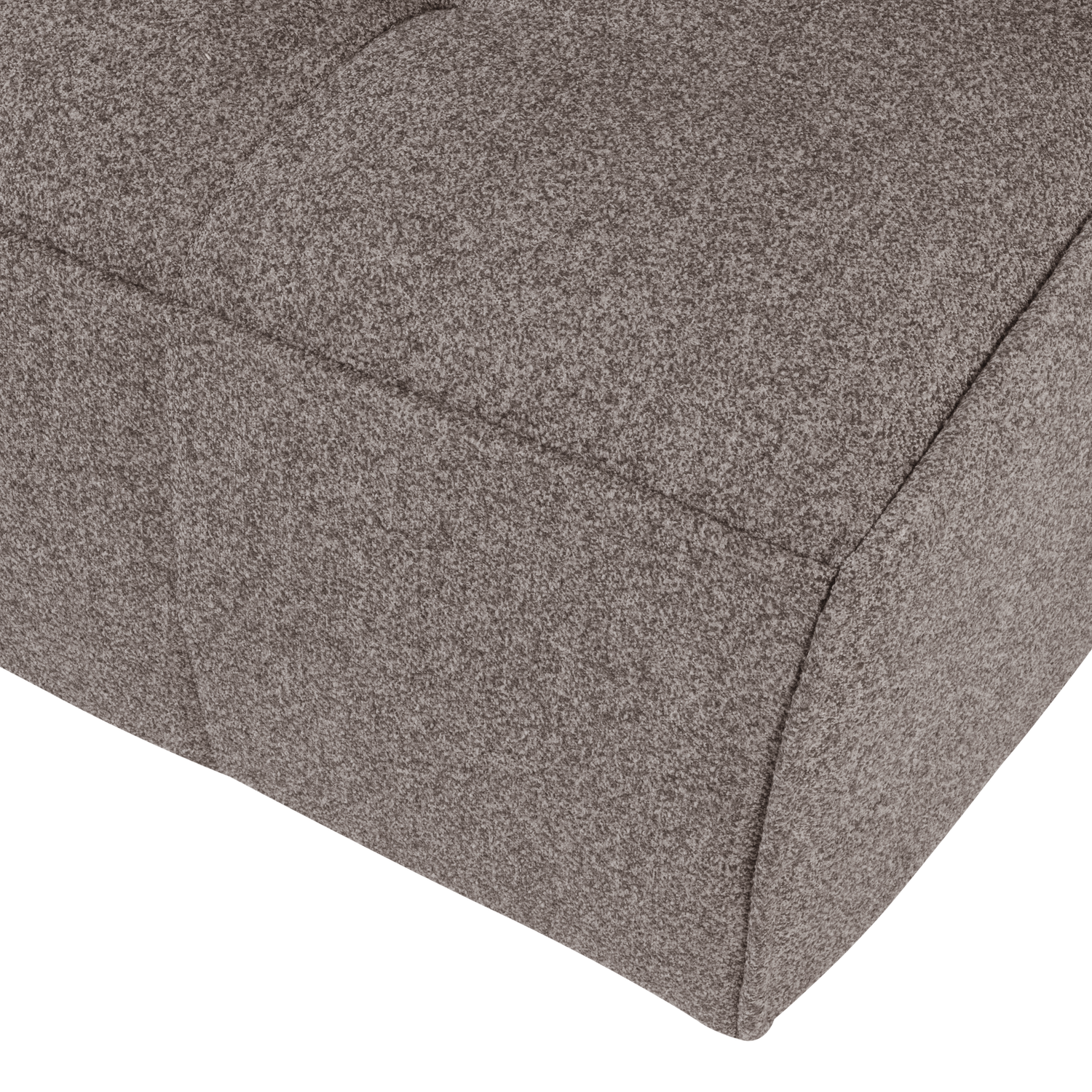 Sofa CLUSTER - Modul 3-Sitzer schieferbraun Bouclé