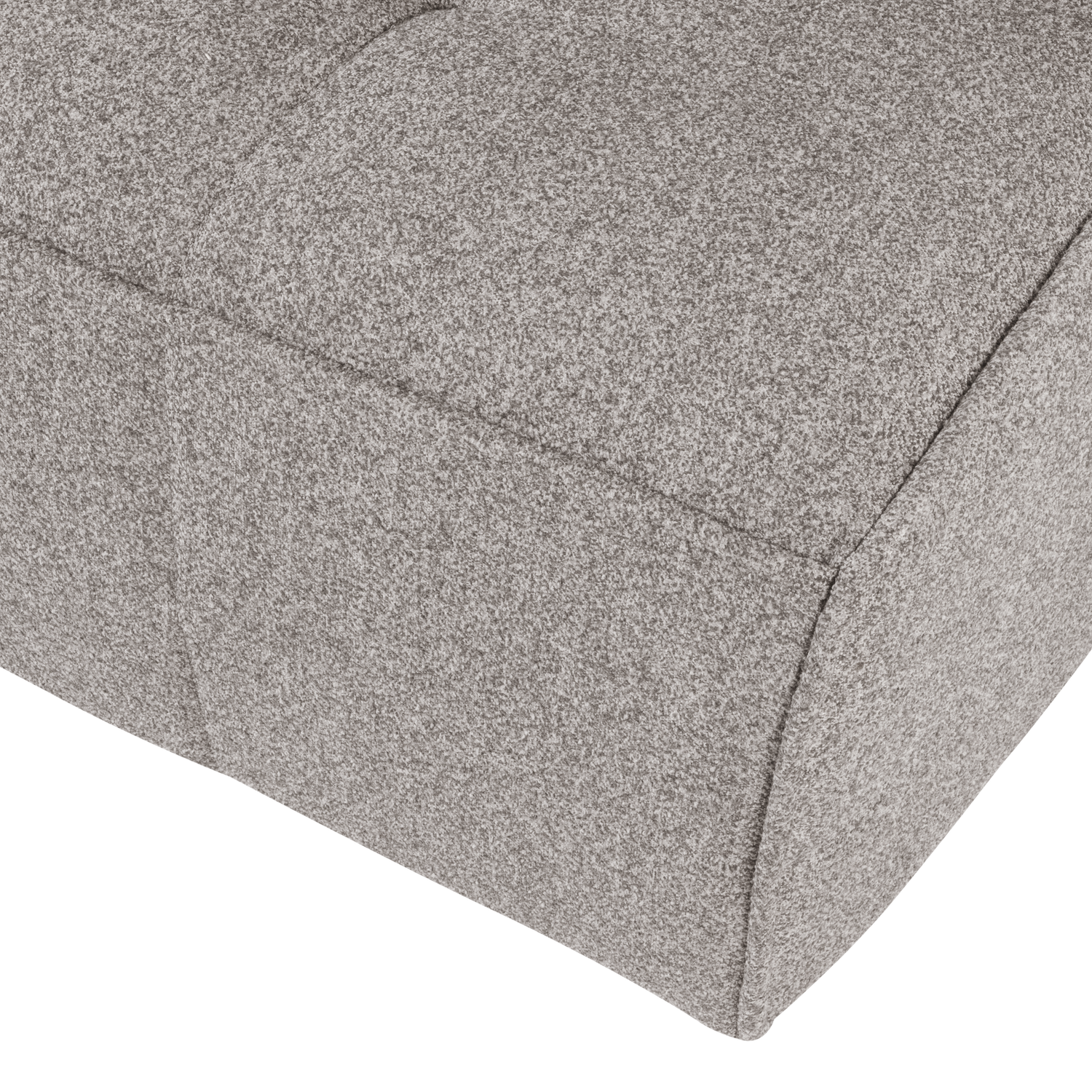 Sofa CLUSTER - moduł 3-osobowy szary bouclé