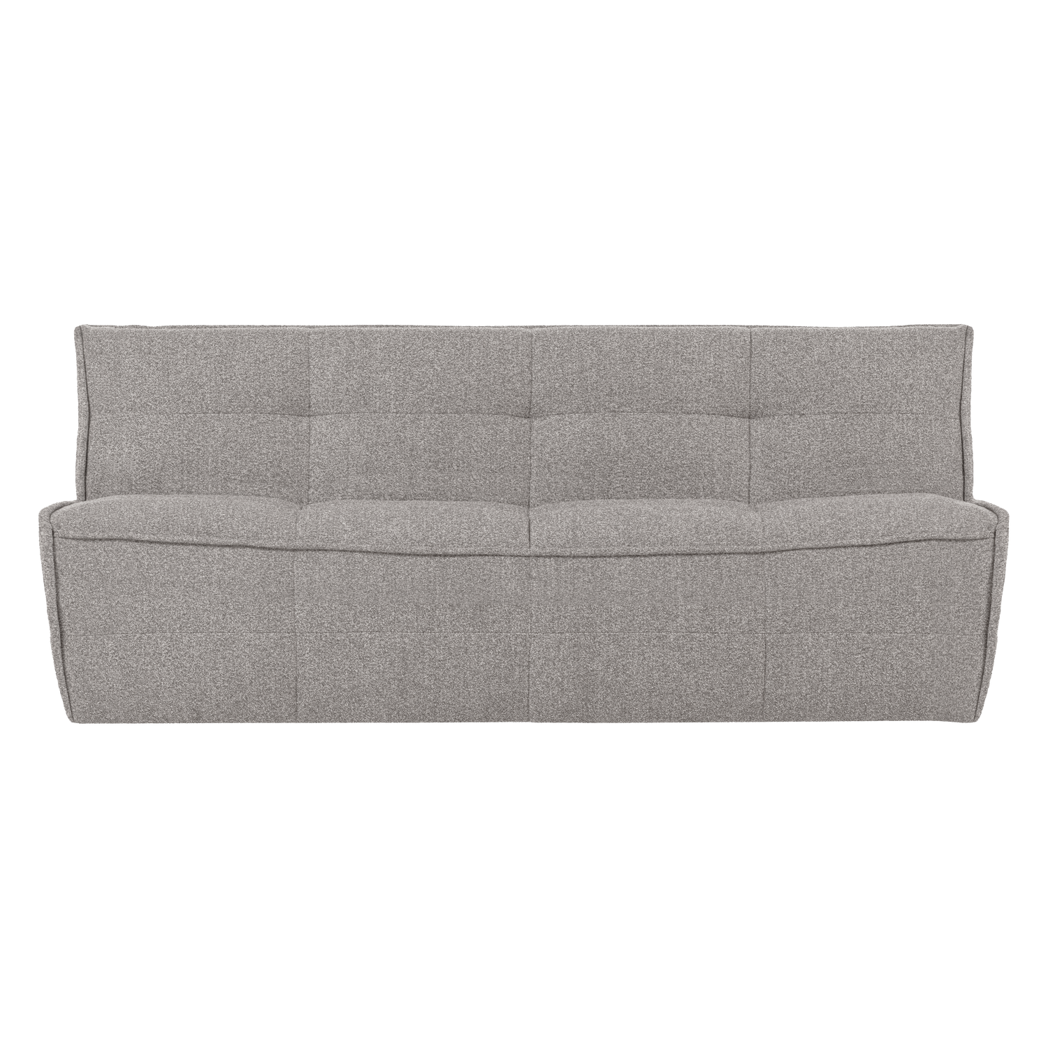 Sofa CLUSTER - moduł 3-osobowy szary bouclé