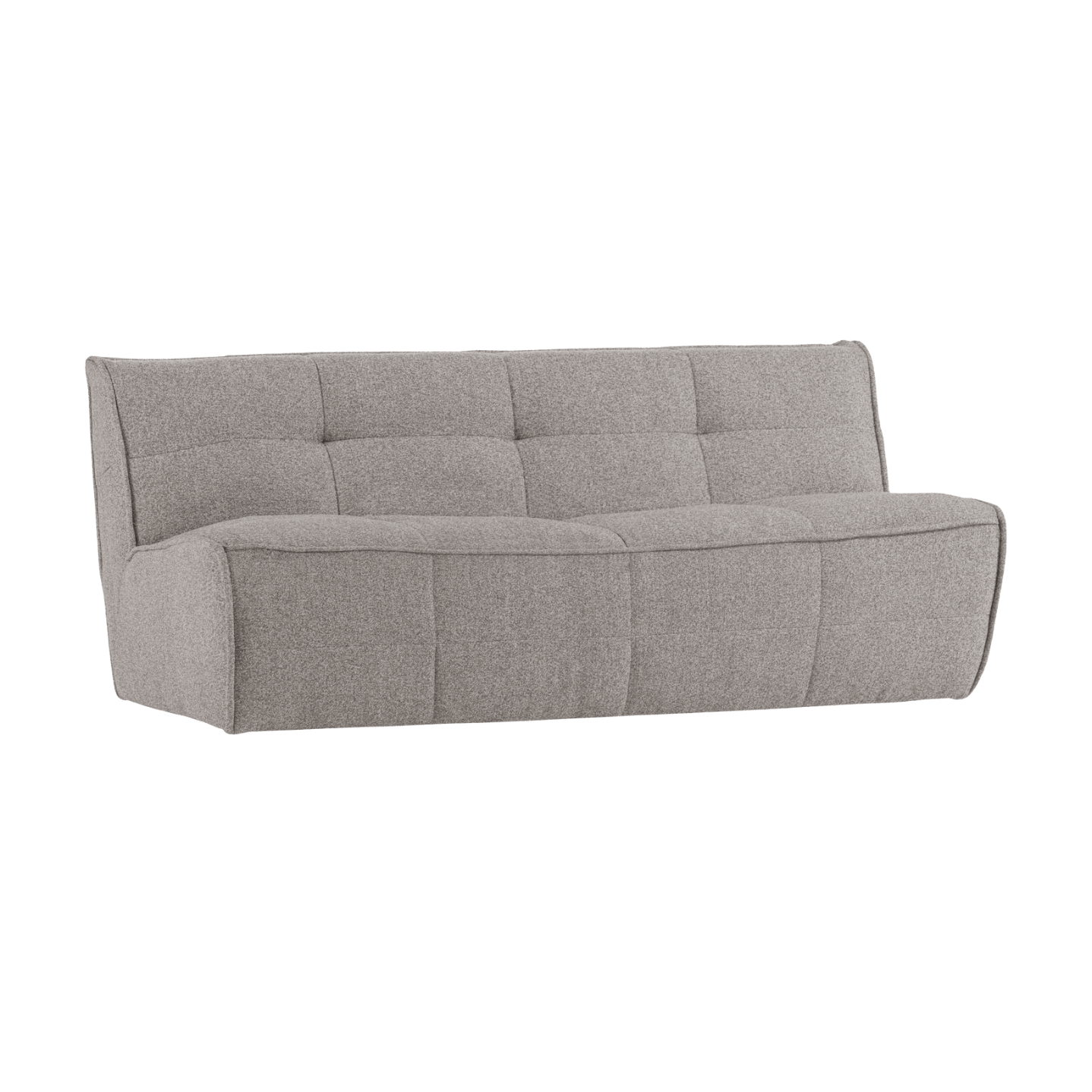 Sofa CLUSTER - moduł 3-osobowy szary bouclé