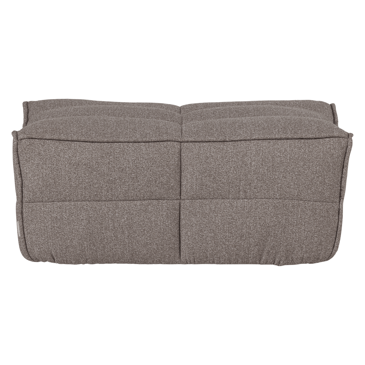 Cluster Pouf in Gray-Brown Boucle