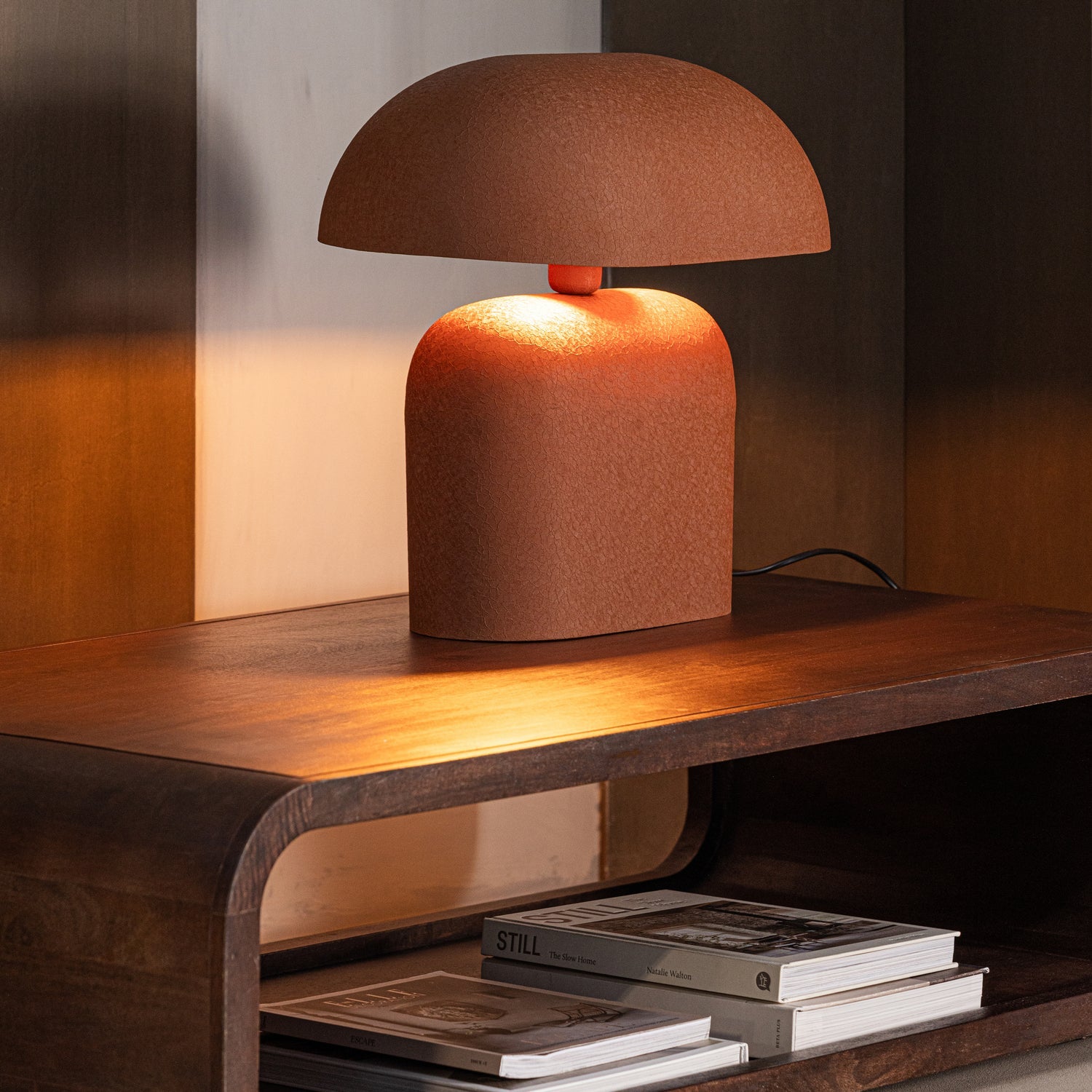 Tischlampe TILO braun