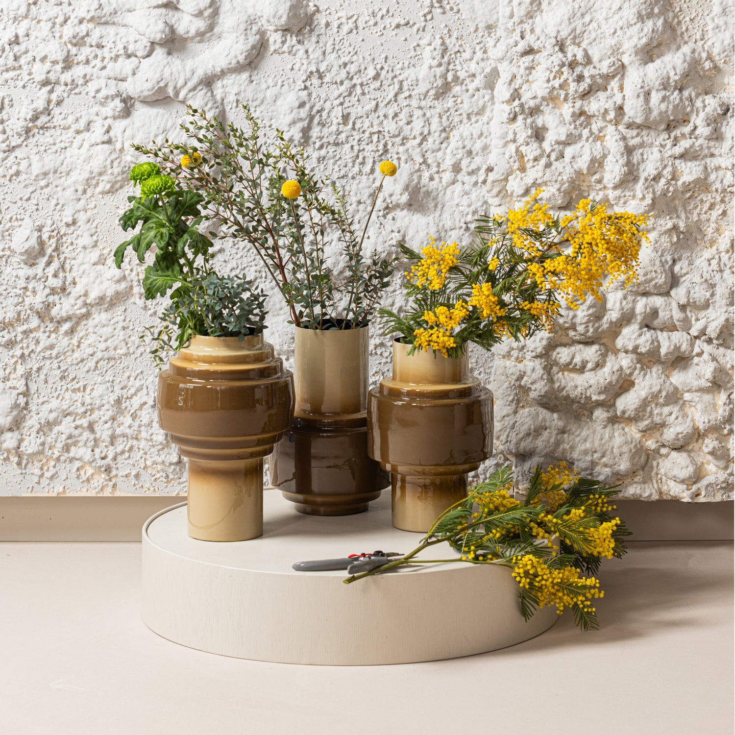 Vase ORBA braun