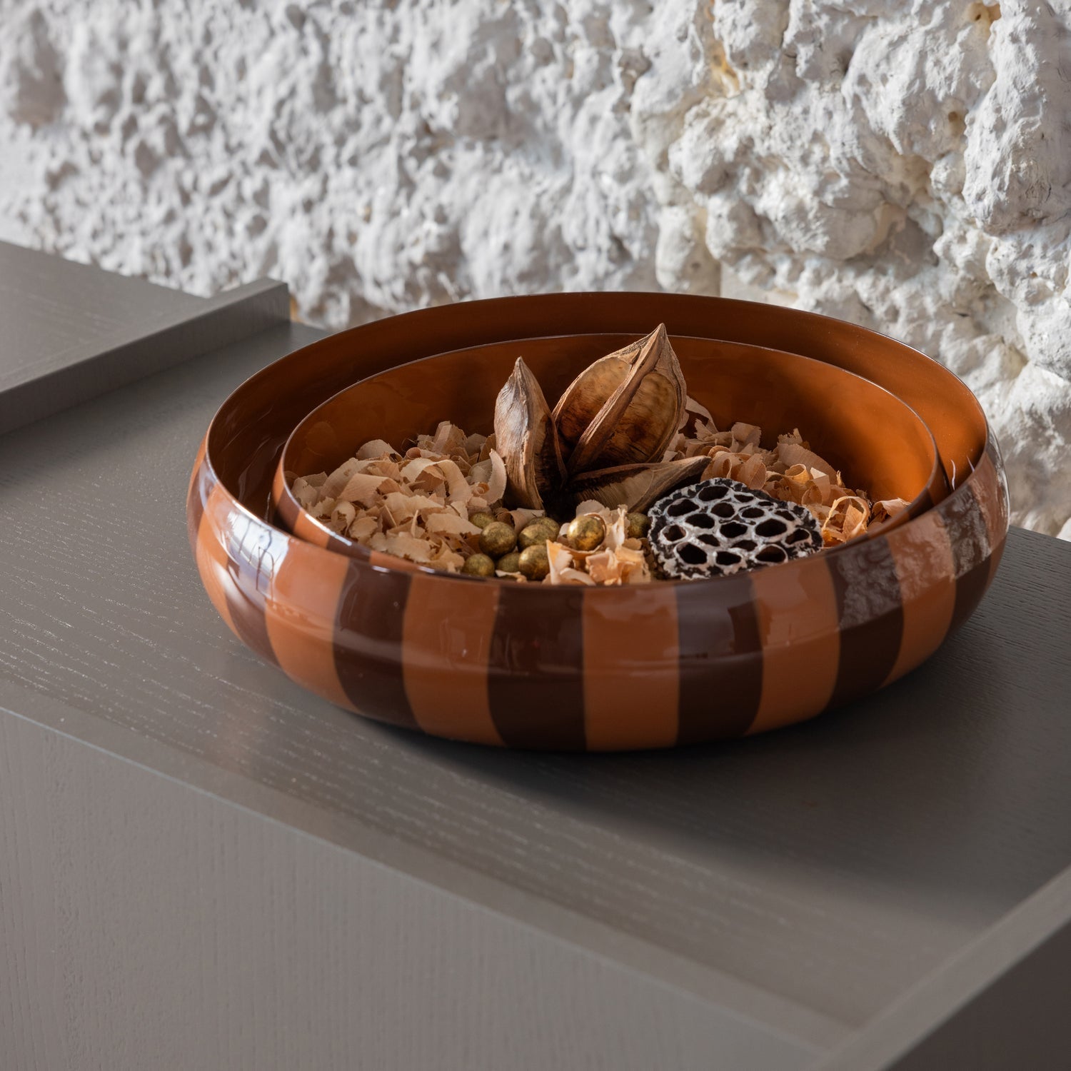 ORBA Brown Bowl Set