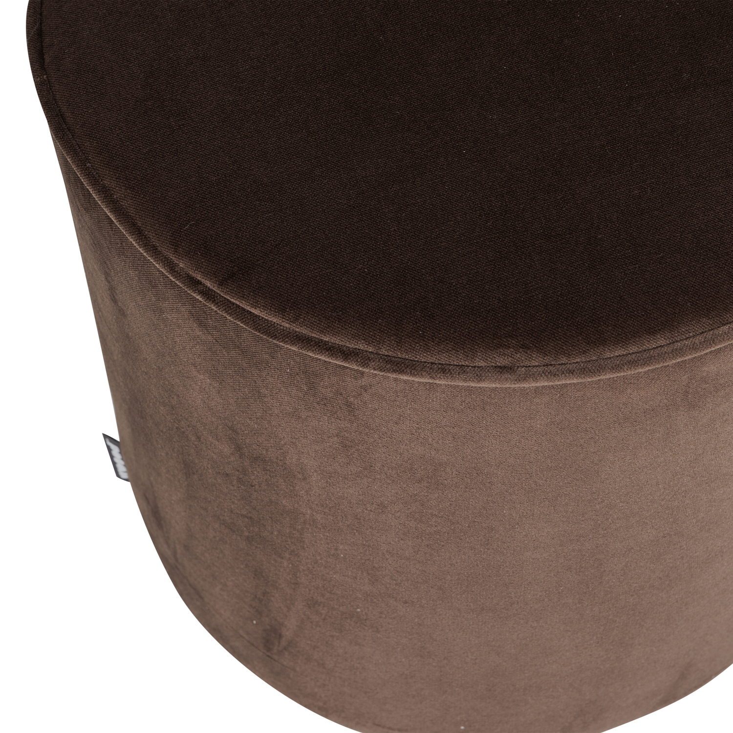 SARA Schokoladenvelours Pouf