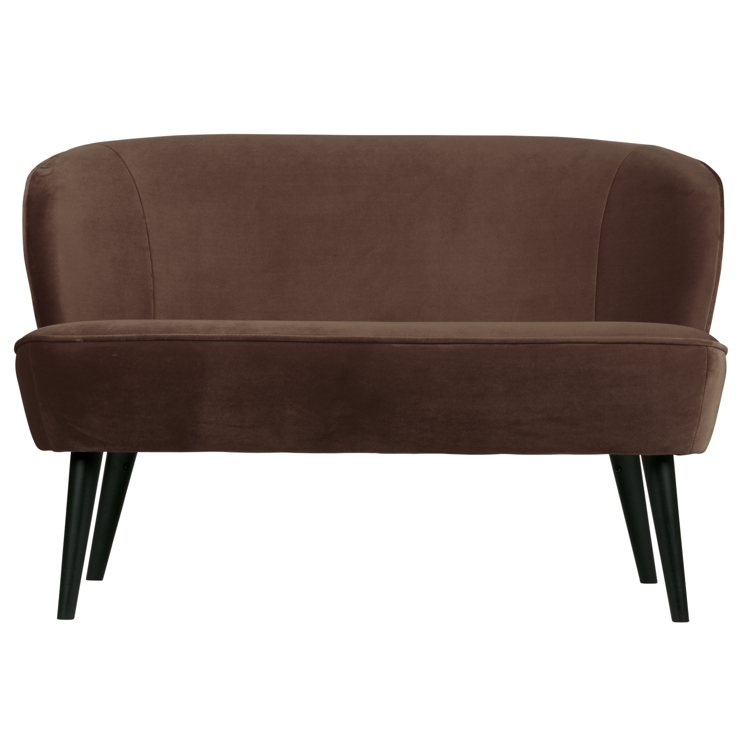 Sofa aus Samt SARA schokoladenbraun
