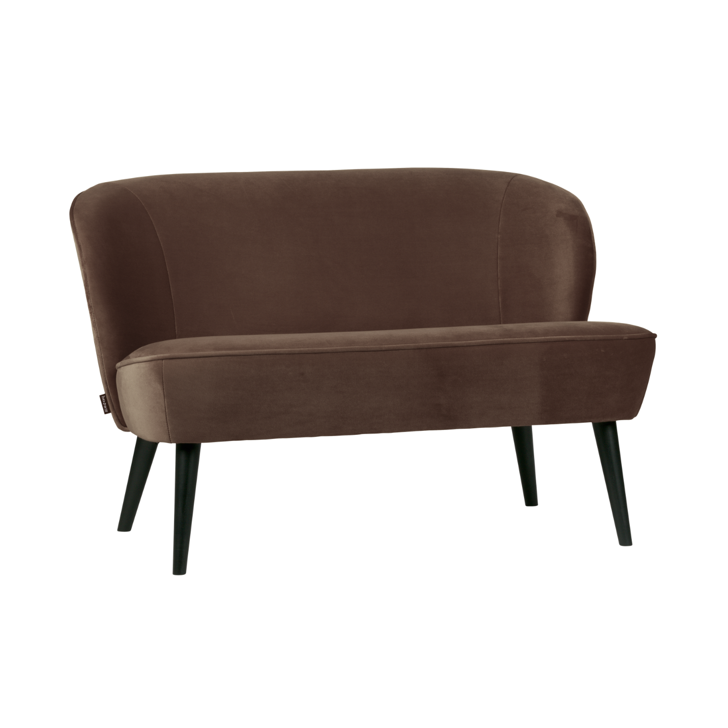 Sofa aus Samt SARA schokoladenbraun
