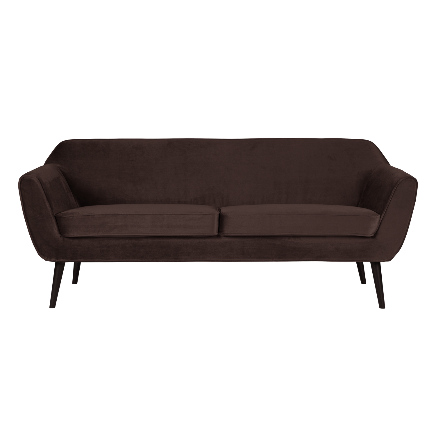 Chocolate 2.5-Seater Velvet Sofa ROCCO