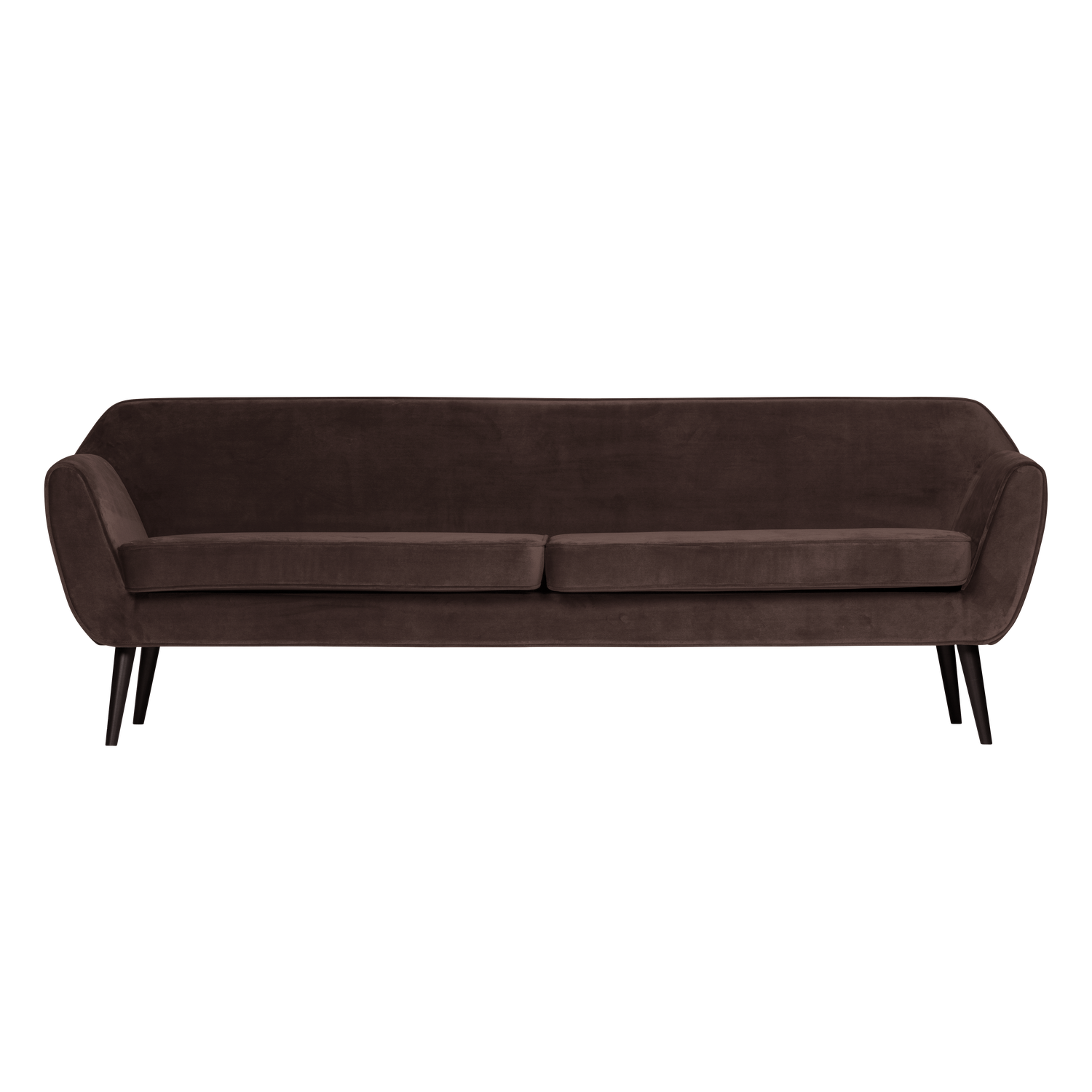 Sofa aksamitna 4-osobowa ROCCO czekoladowy – Woood