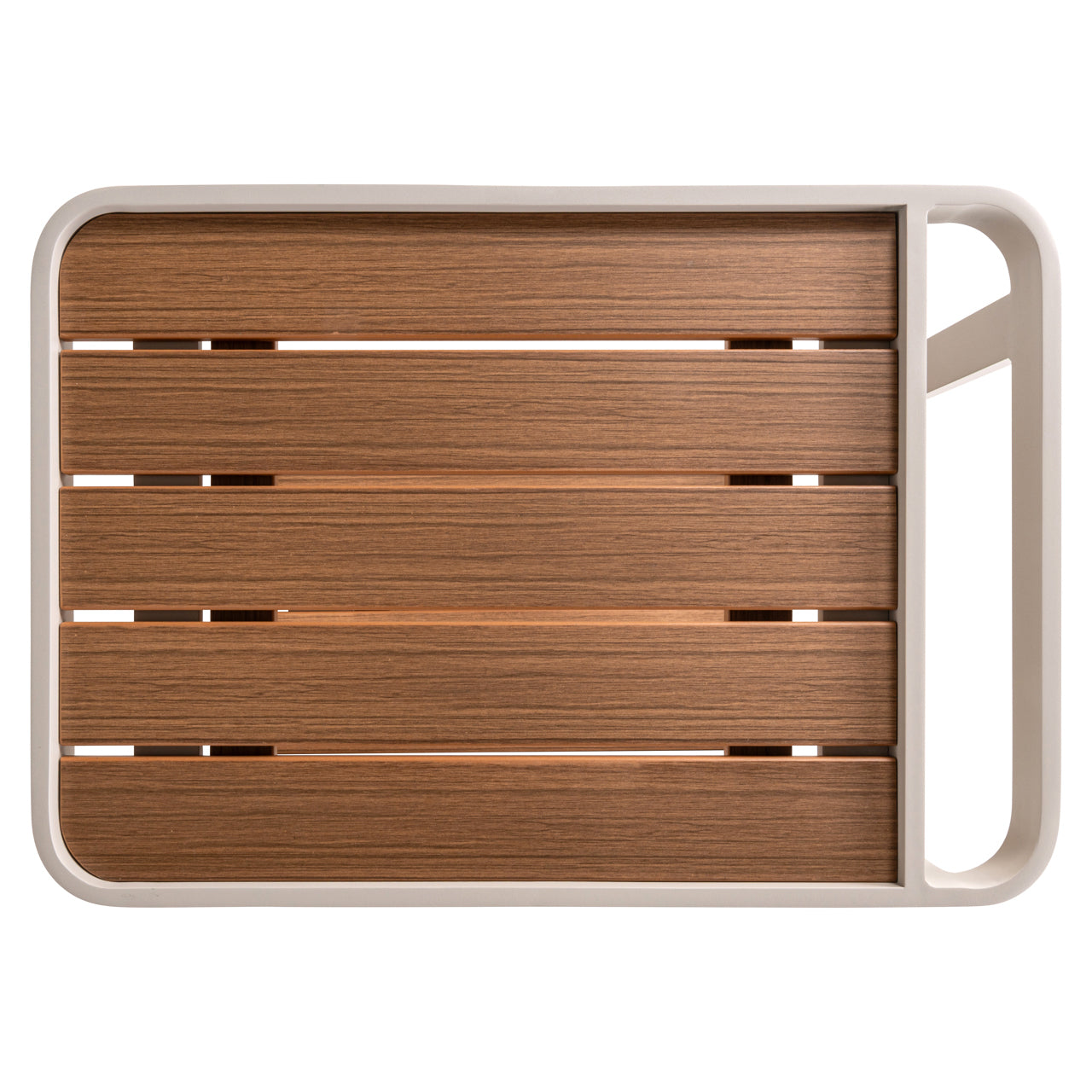 Gartenwagen SPRITZ beige mit Holzplatte