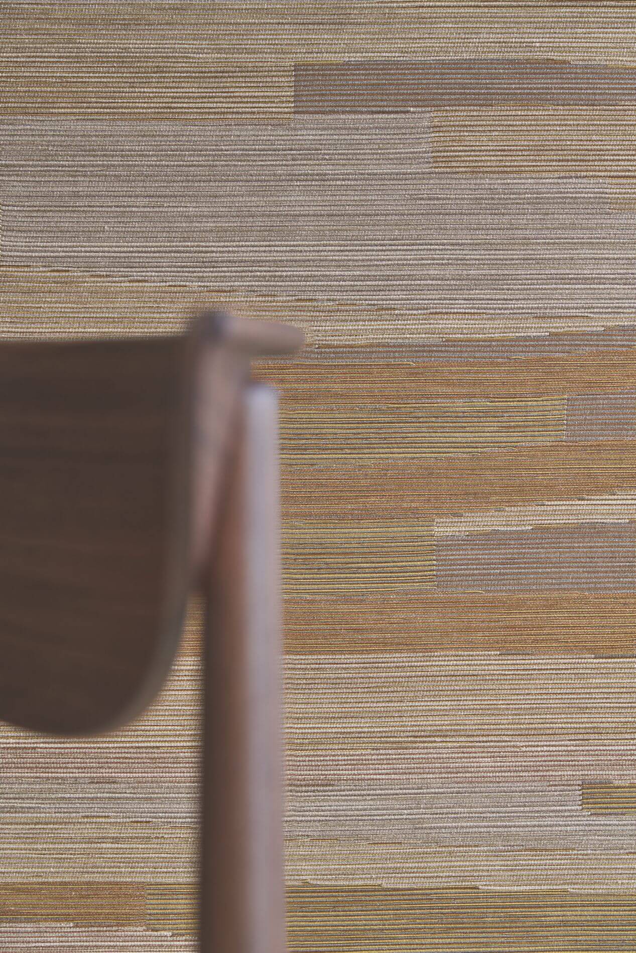 Strukturierte Textiltapete mit Streifen und Jacquardgewebe HALANA - VERT EMERAUDE smaragdgrün