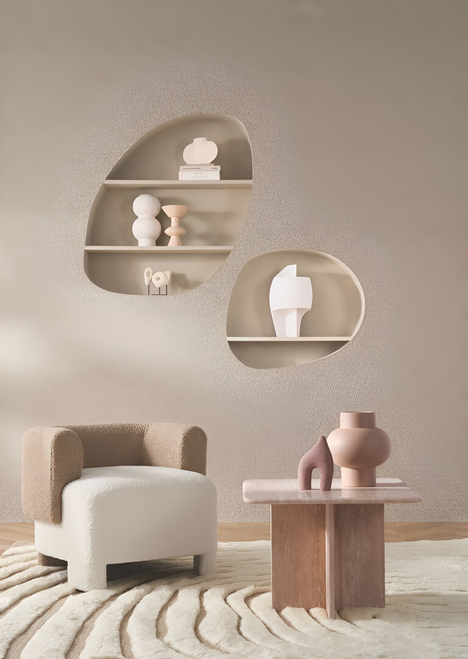 Strukturierte Textiltapete EXQUIS - GRIS LIN grau