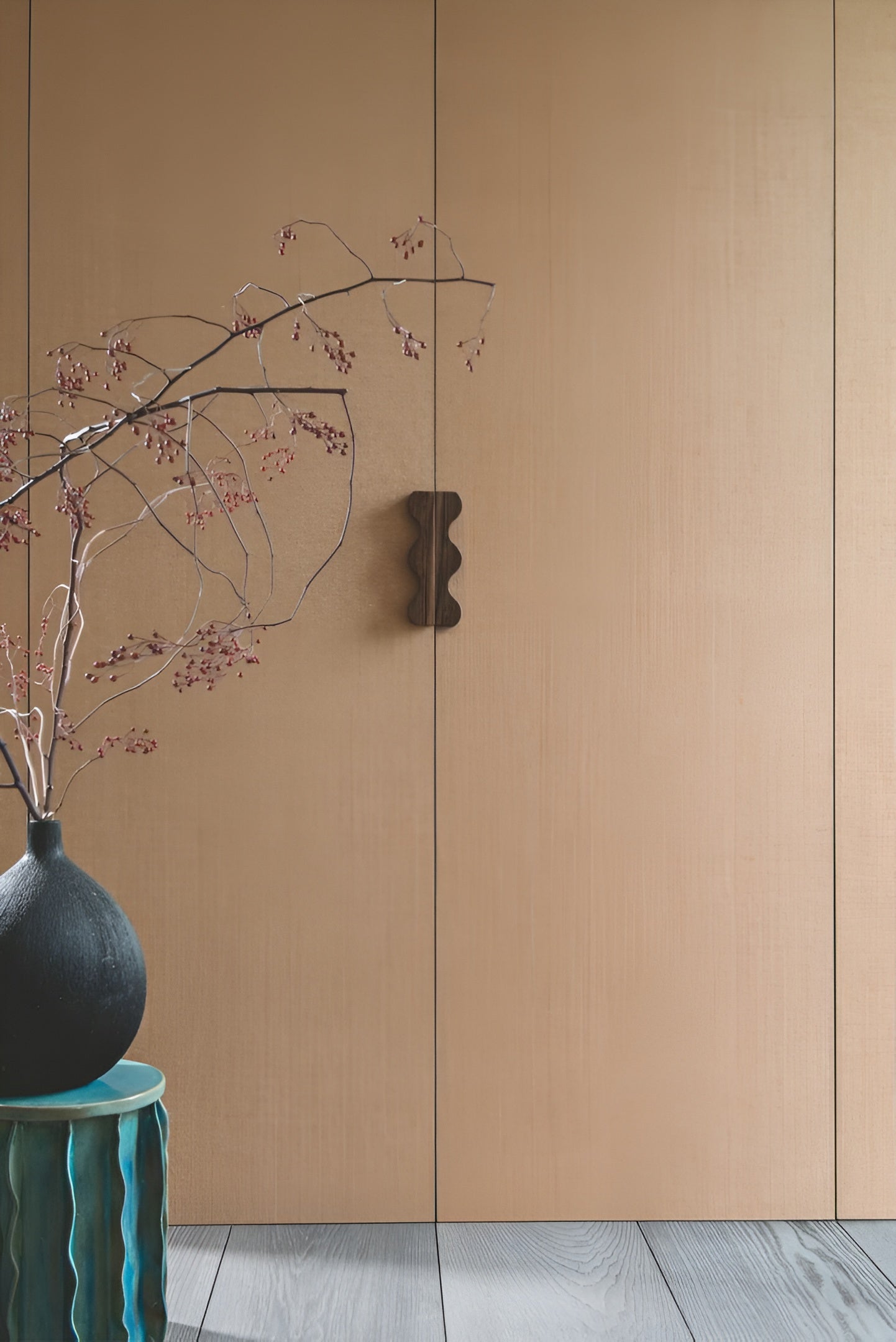 Strukturierte Tapete Geflecht, das Raphia imitiert KIRA - BLANC weiß