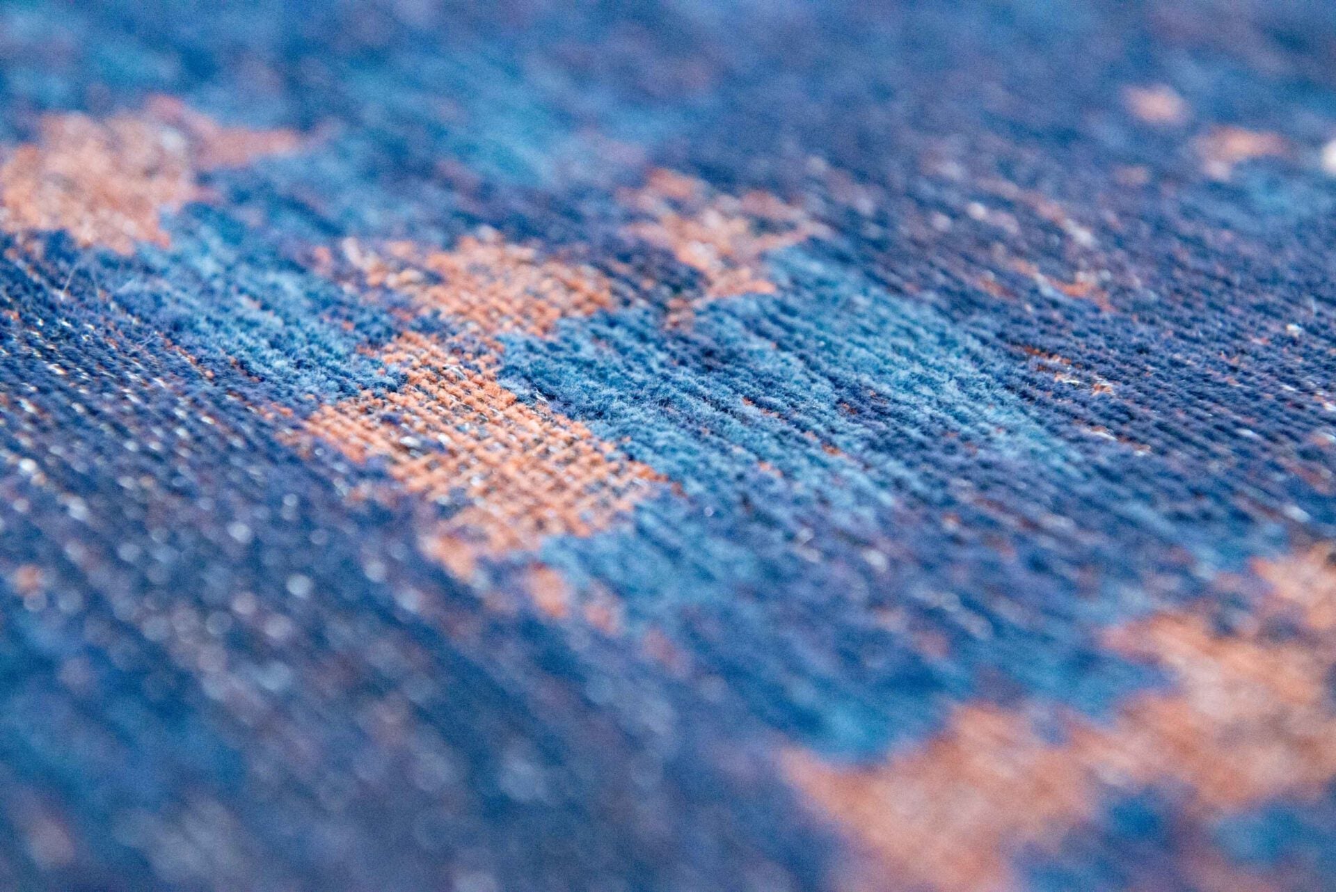 Dywan VENETIAN DUST SUNSET BLUE granatowo-miedziany