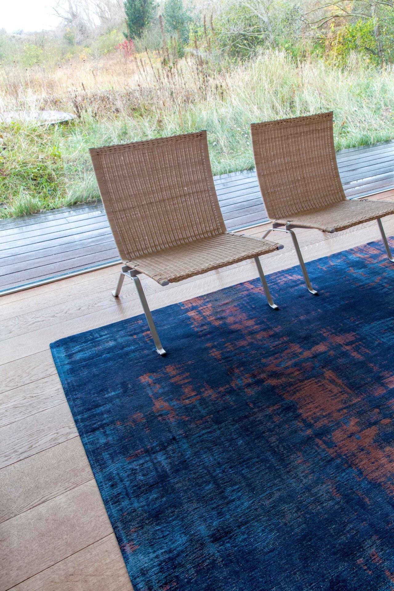 Dywan VENETIAN DUST SUNSET BLUE granatowo-miedziany