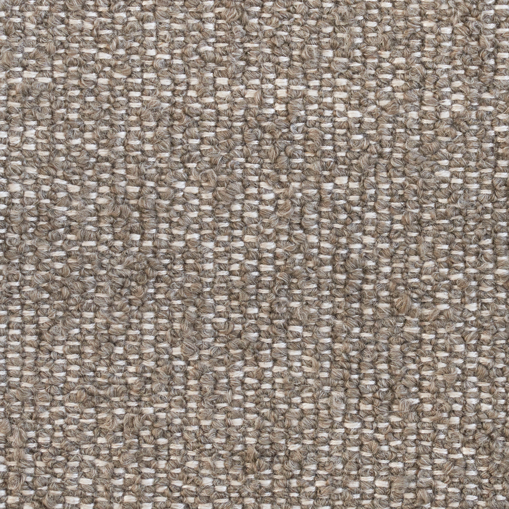 Sofa 2-sitzig CHIMNEY braun Boucle mit schwarzem Gestell