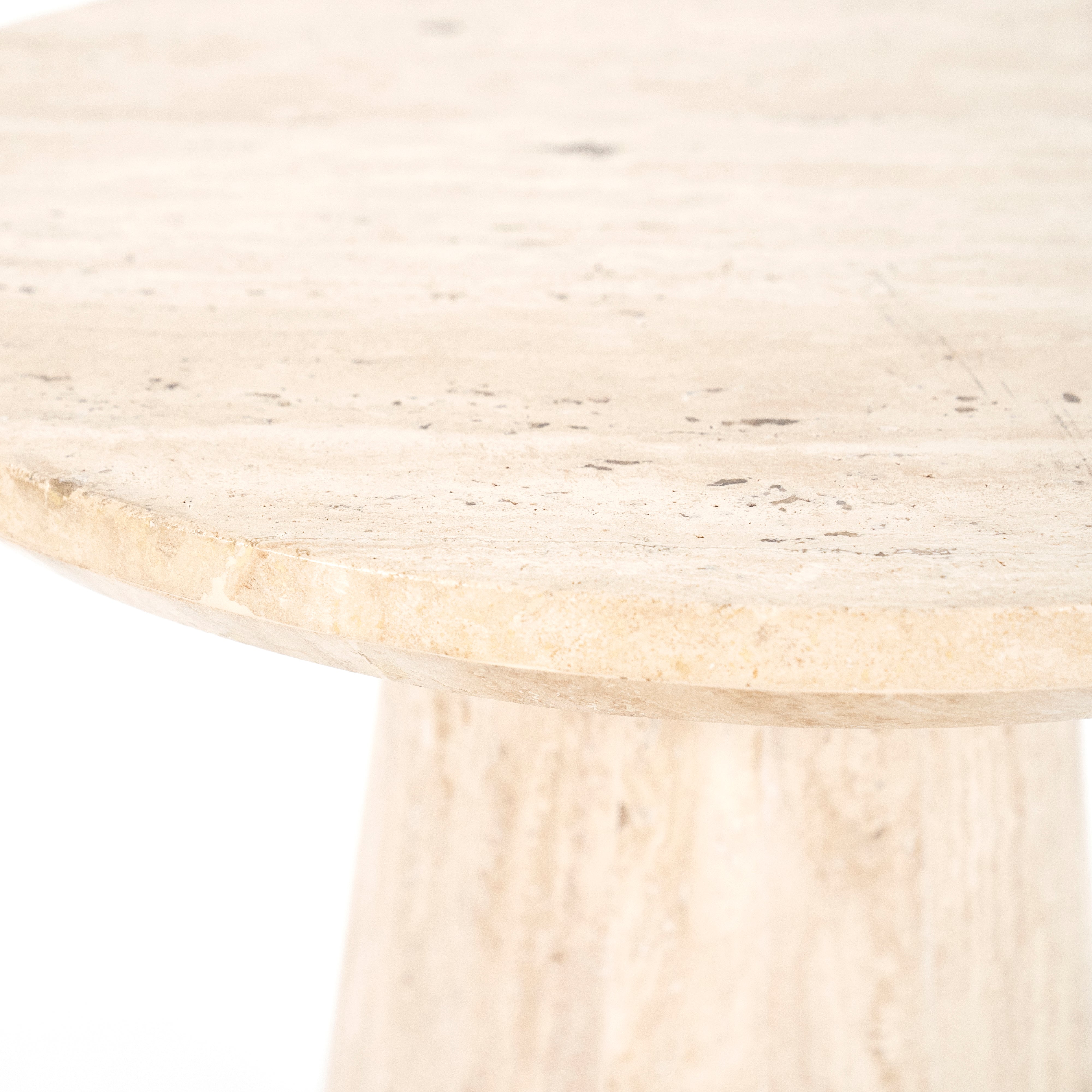 AIME travertine side table