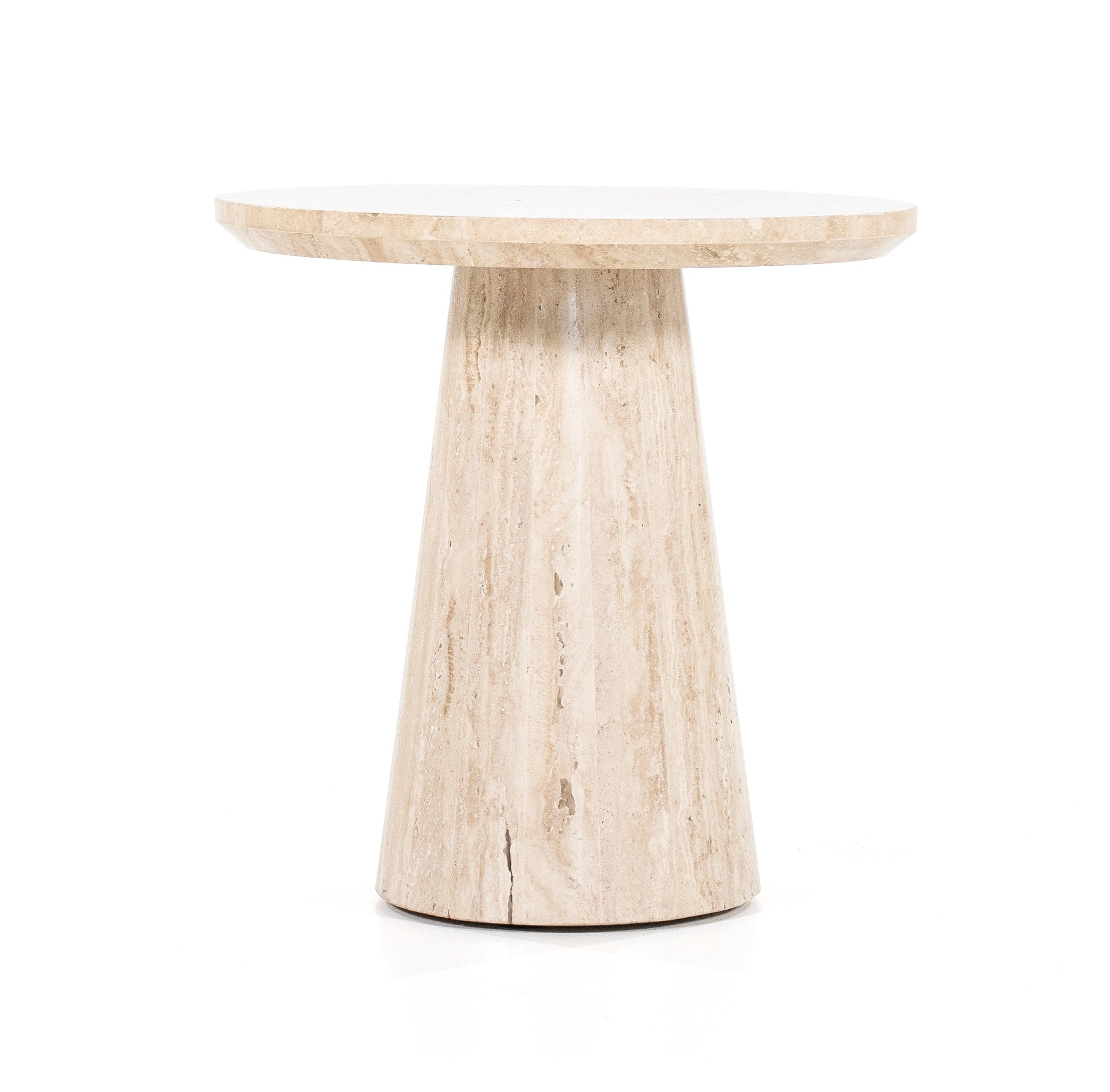 AIME travertine side table