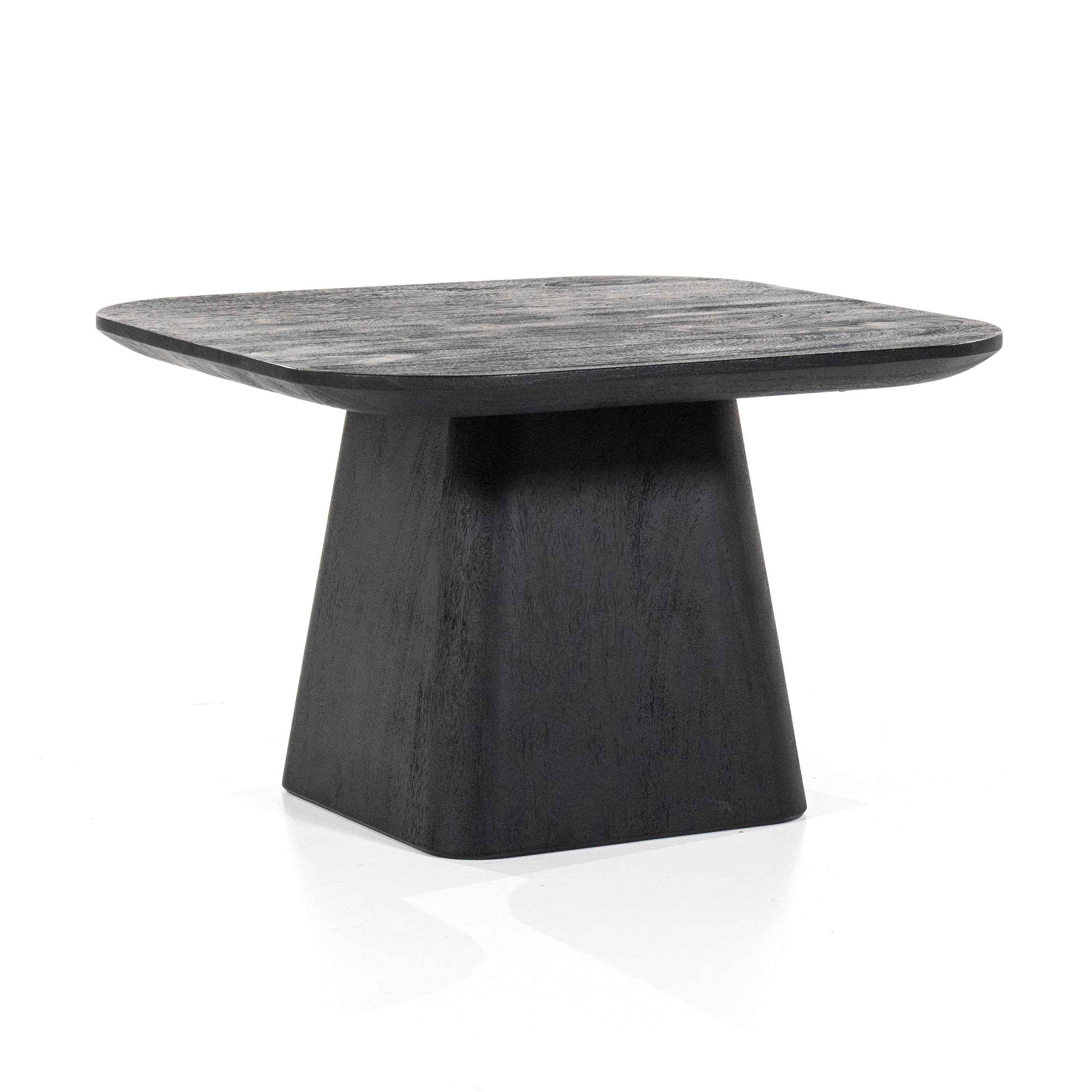 ARON Side Table Black Mango Wood