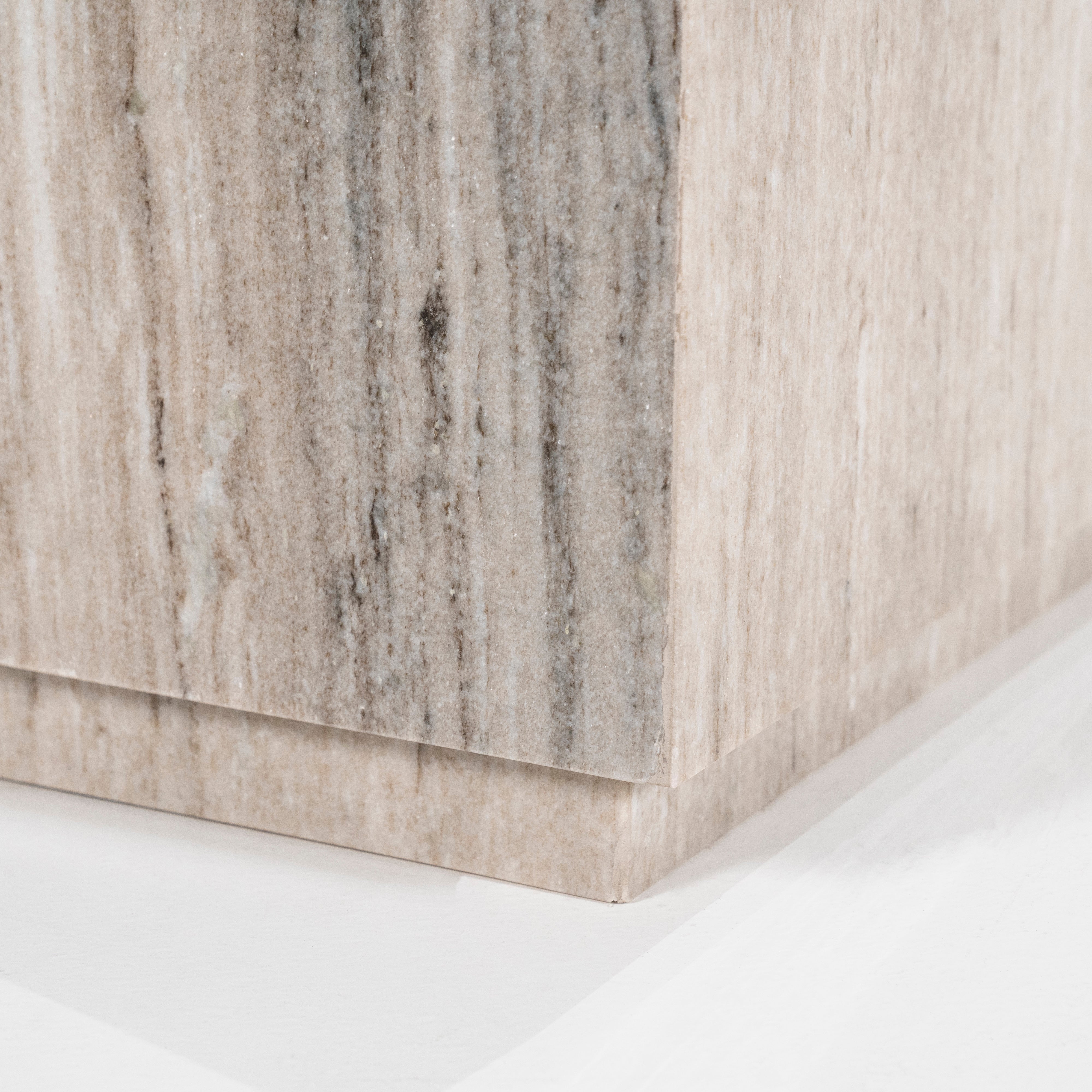 Stolik boczny VINCE szary marmur