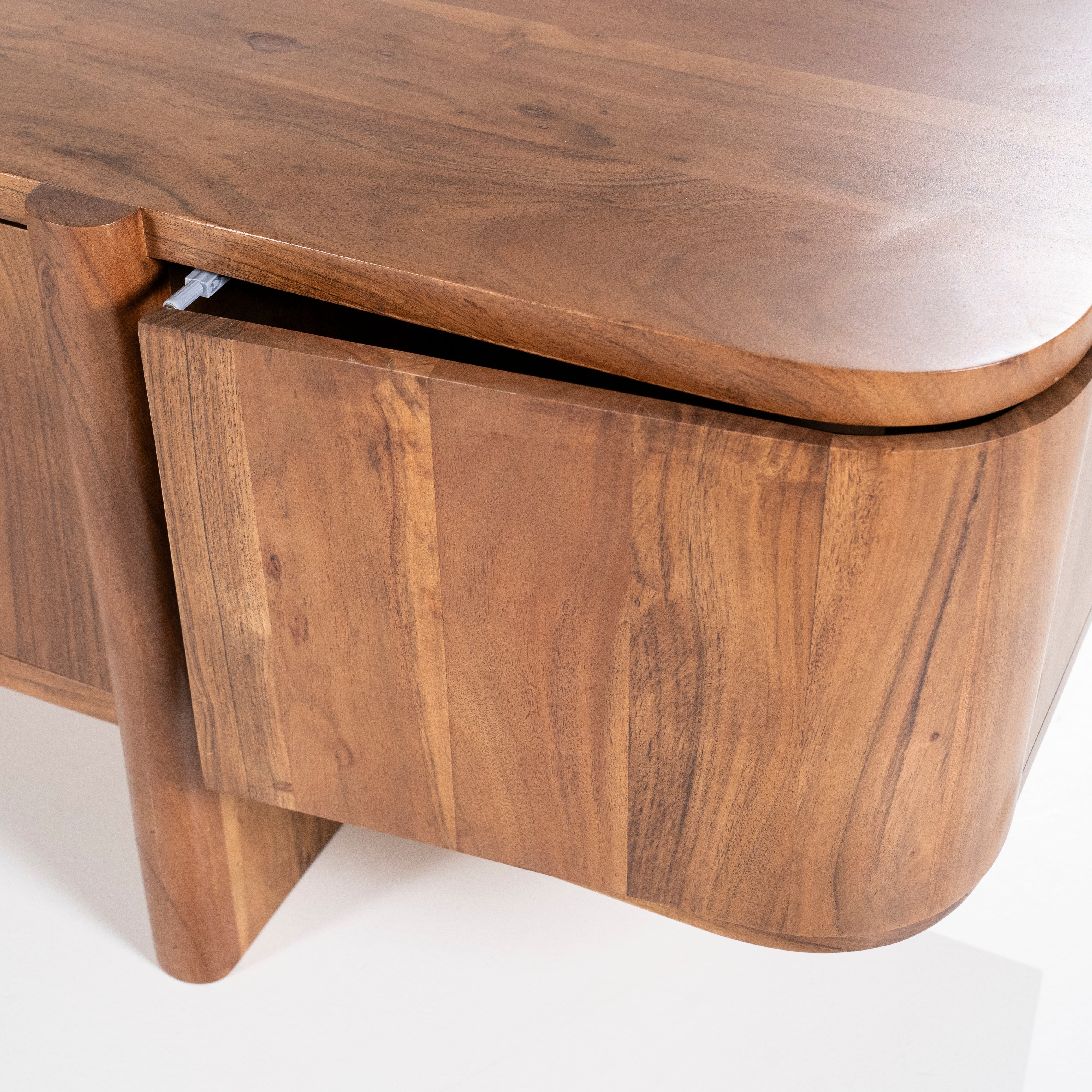 Szafka RTV JULIAN drewno akacjowe