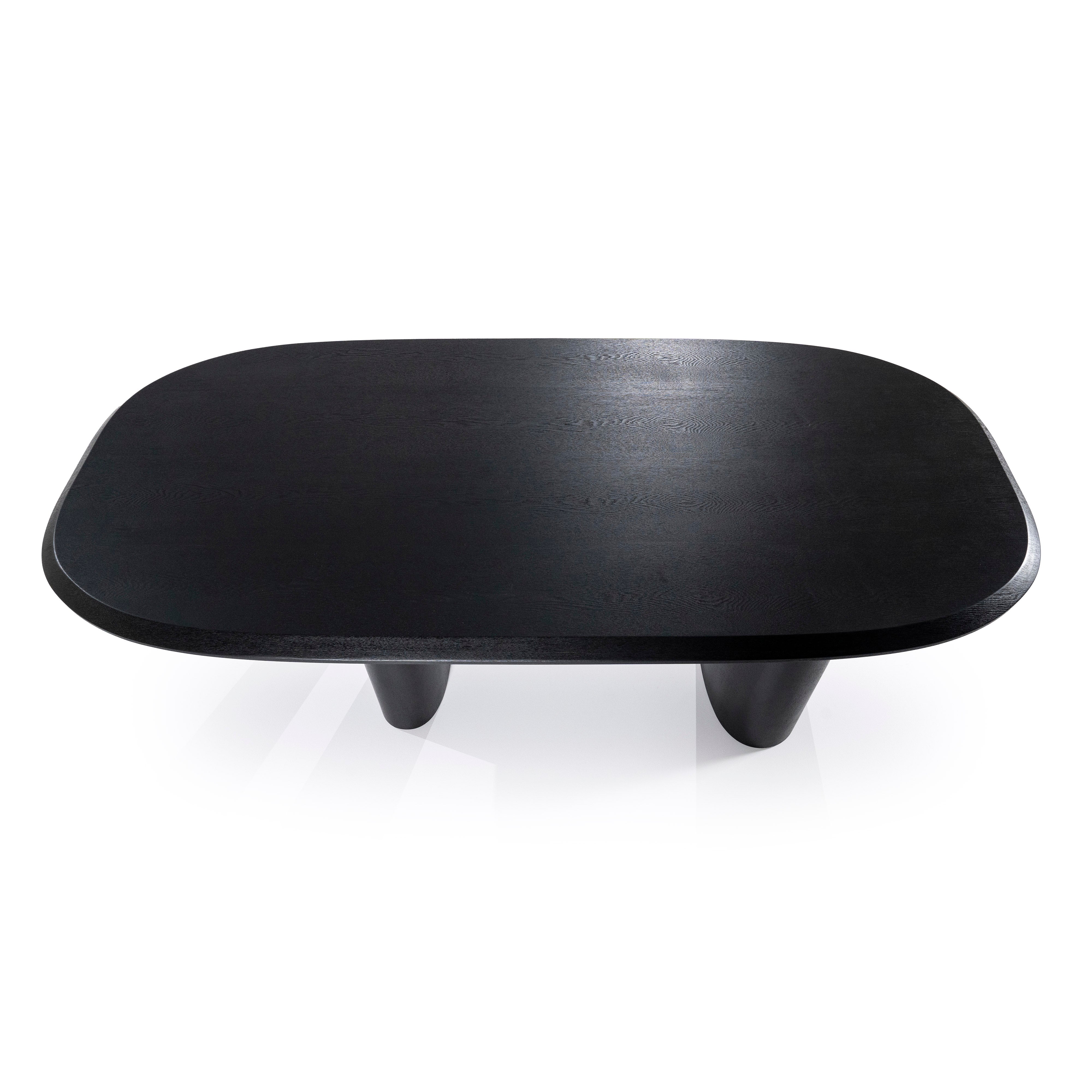 Stół WALTER czarny fornir dębowy