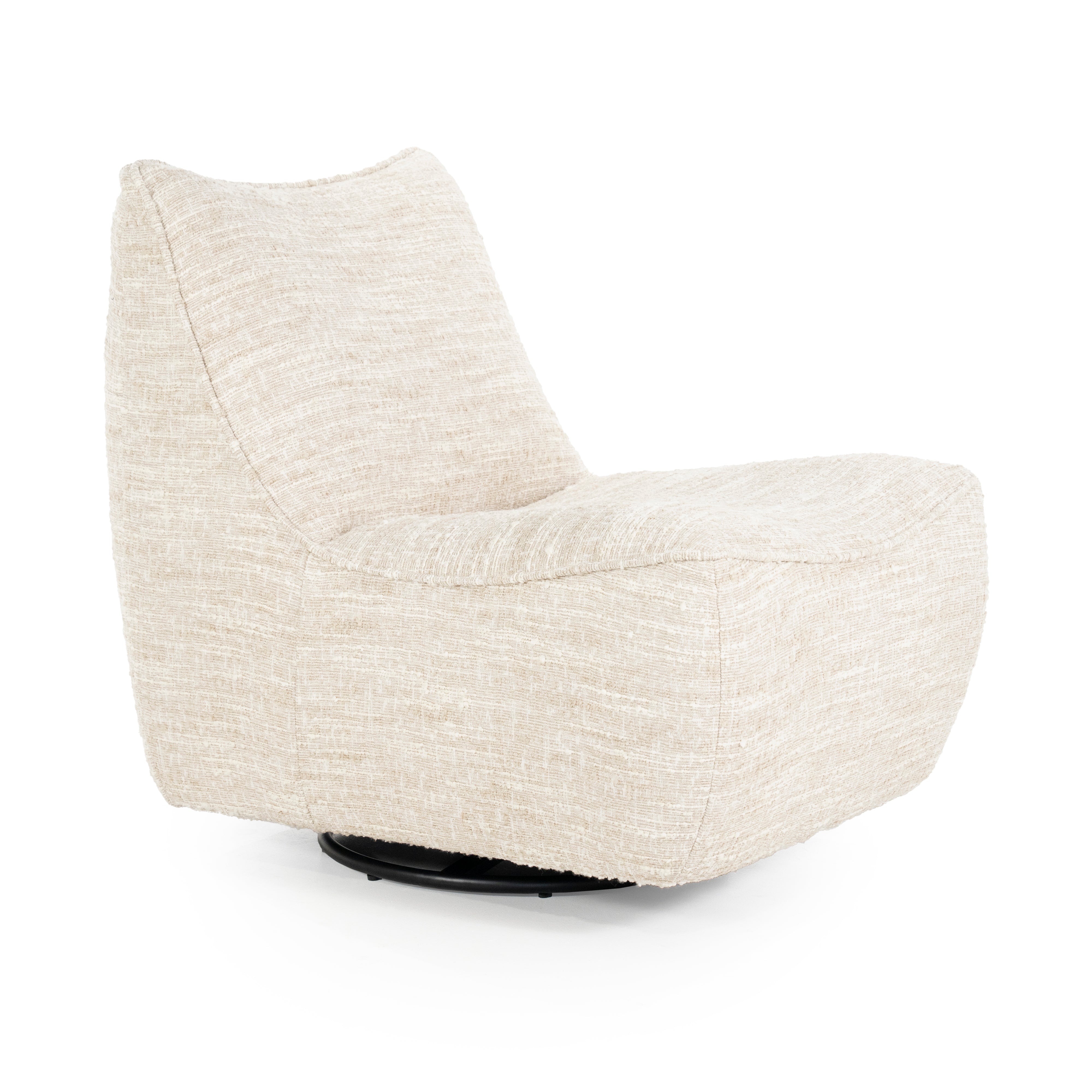 LOYS beige swivel armchair