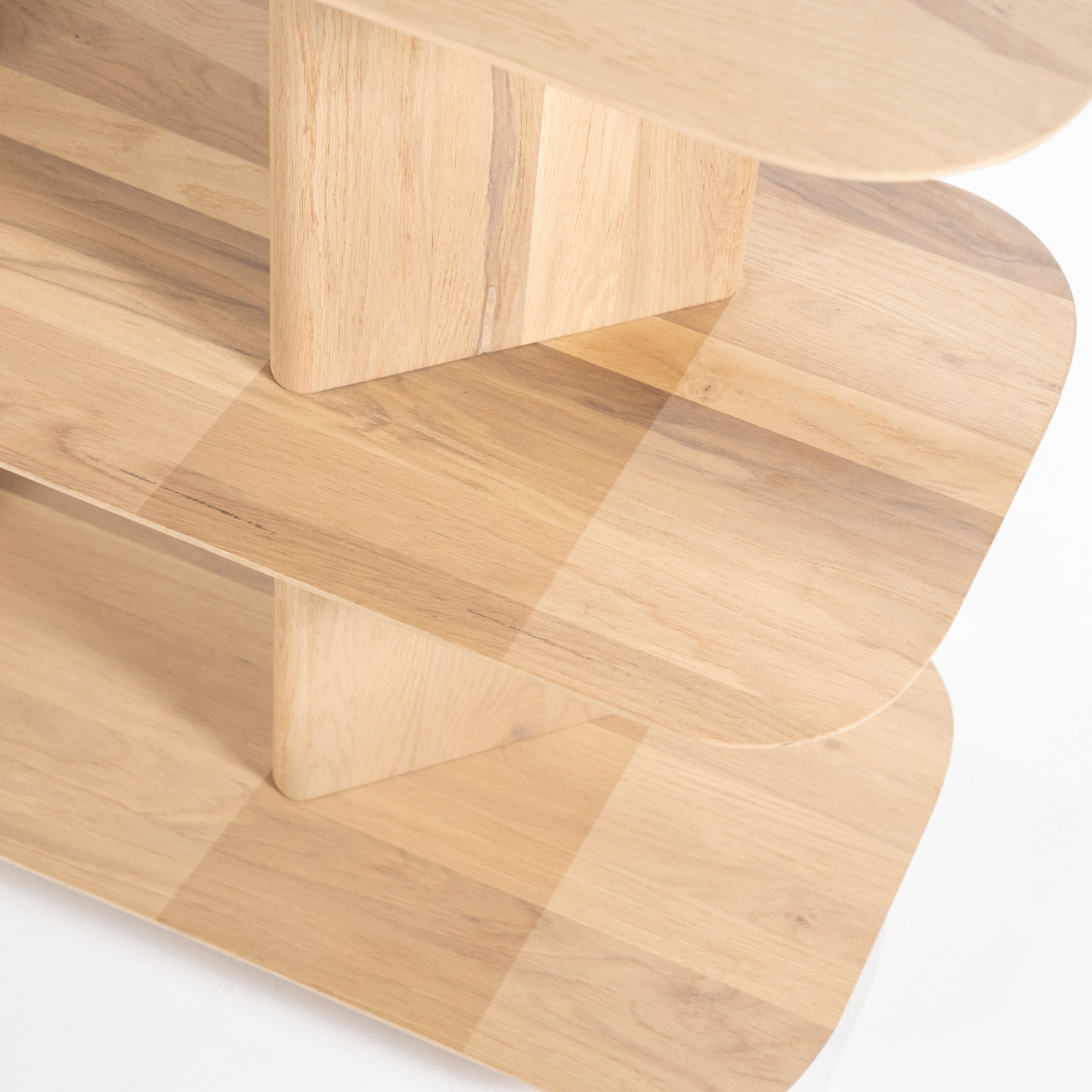 Niedriger Regal TY aus Eichenholz