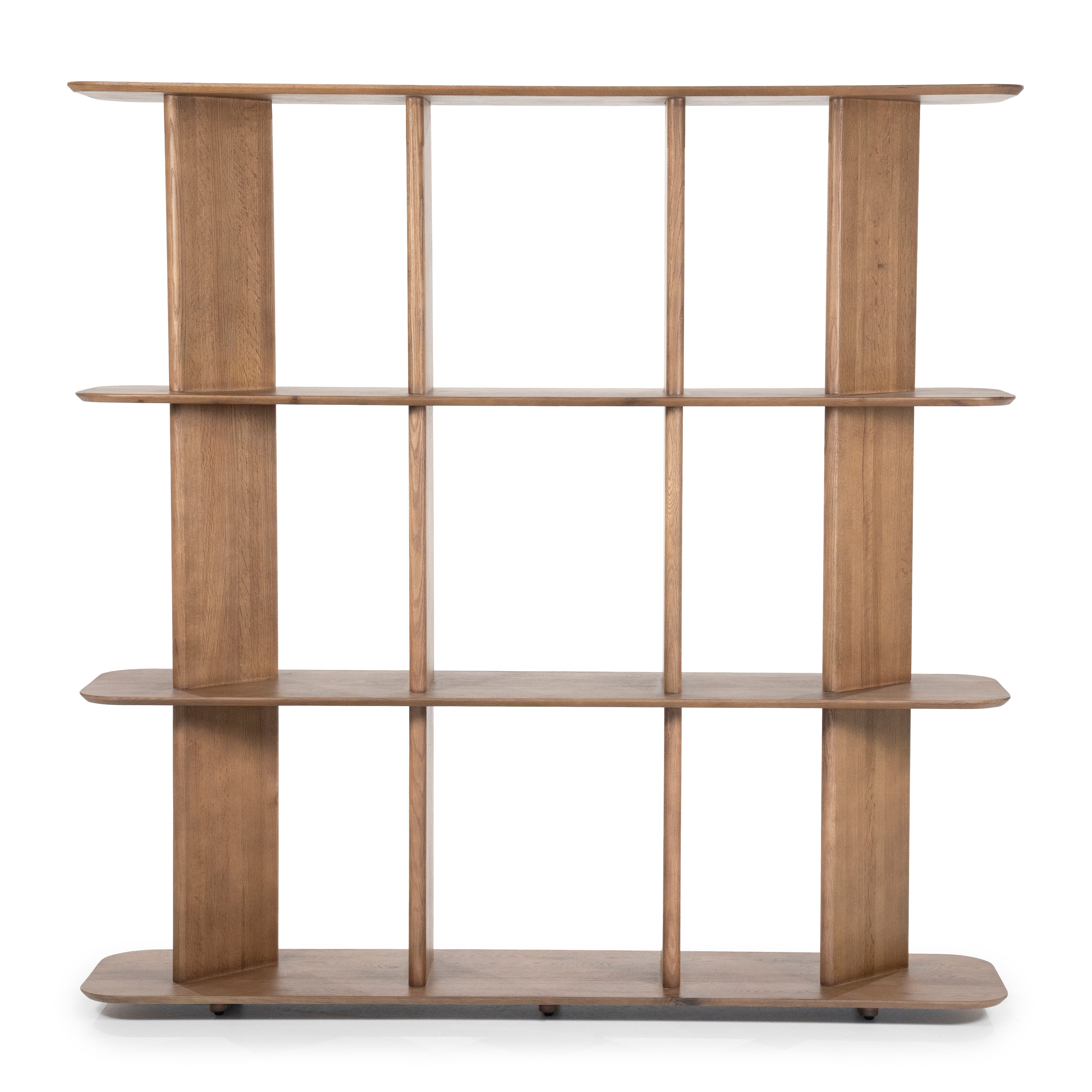 Regał TY ciemne drewno dębowe