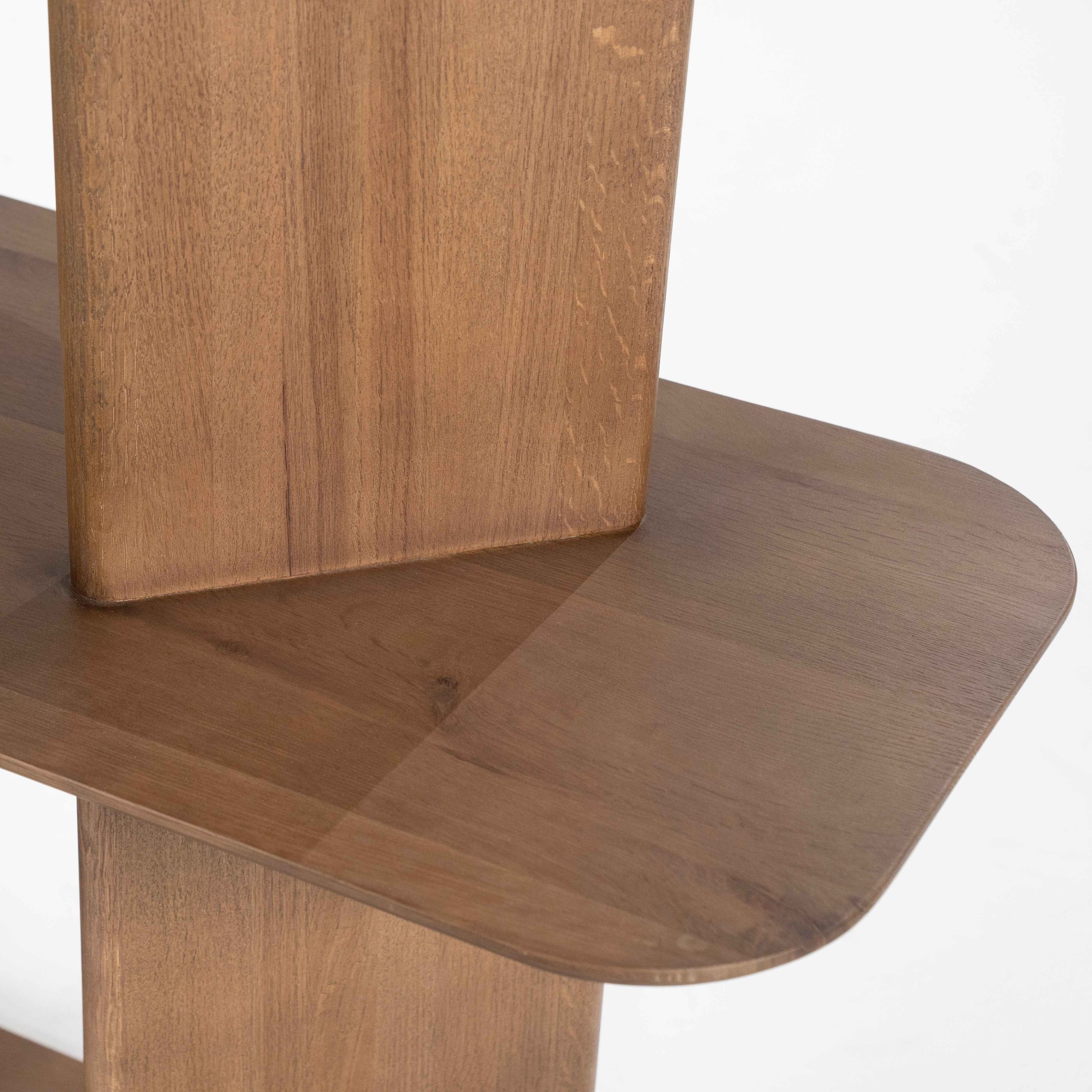 Regał TY ciemne drewno dębowe